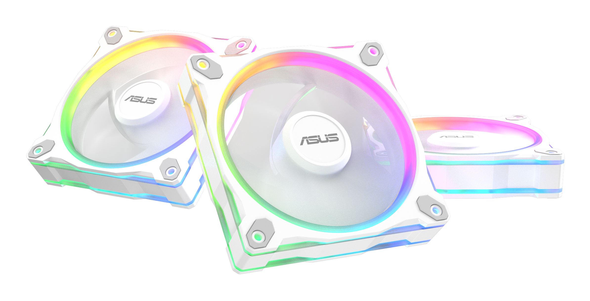 ASUS Prime MR120 Fan ARGB Reverse White 3in1 Boitier PC Ventilateur 12 cm Blanc 3 pièce(s)