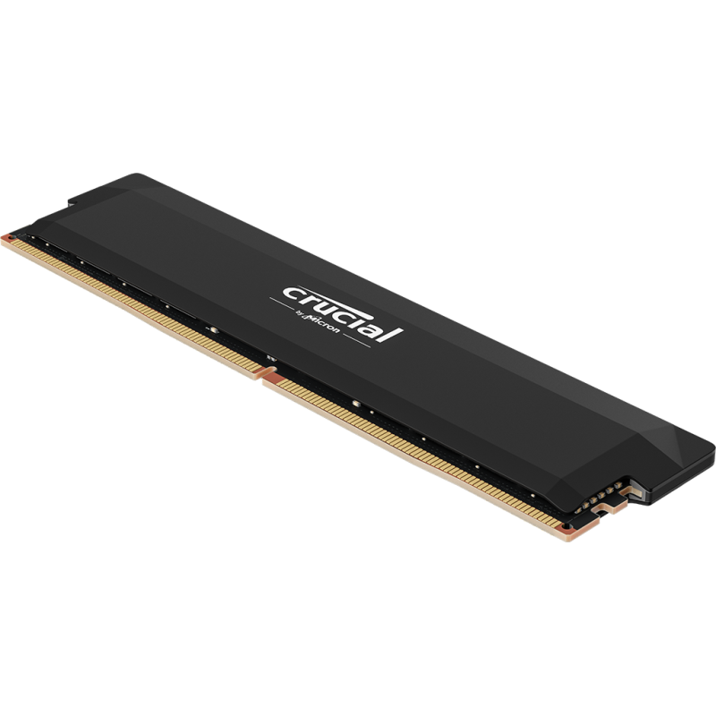 Barrette mémoire 16Go DIMM DDR5 Crucial Pro OC 6400MHz (Noir) Version OEM (Tray)