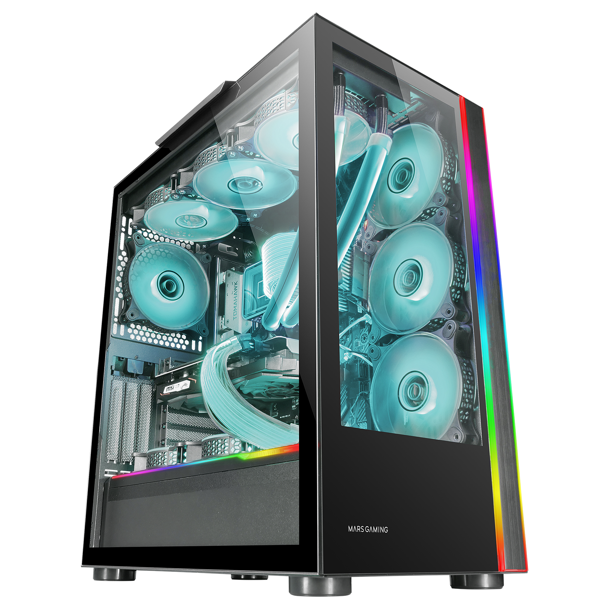 Boitier Grand Tour E-ATX Mars Gaming MC-Ultra RGB avec panneaux vitrés (Noir)