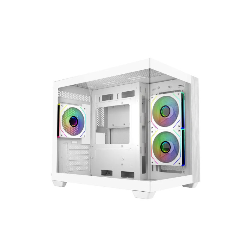 Boitier Mini Tour Micro ATX Cooler Master Elite 481 Wood avec panneau vitré (Blanc)