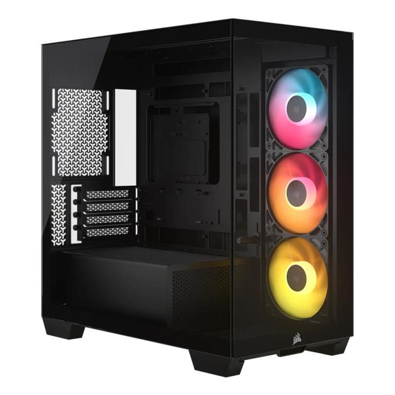 Boitier Mini Tour Micro ATX Corsair 2800X RS-R RGB avec panneaux vitrés (Noir)