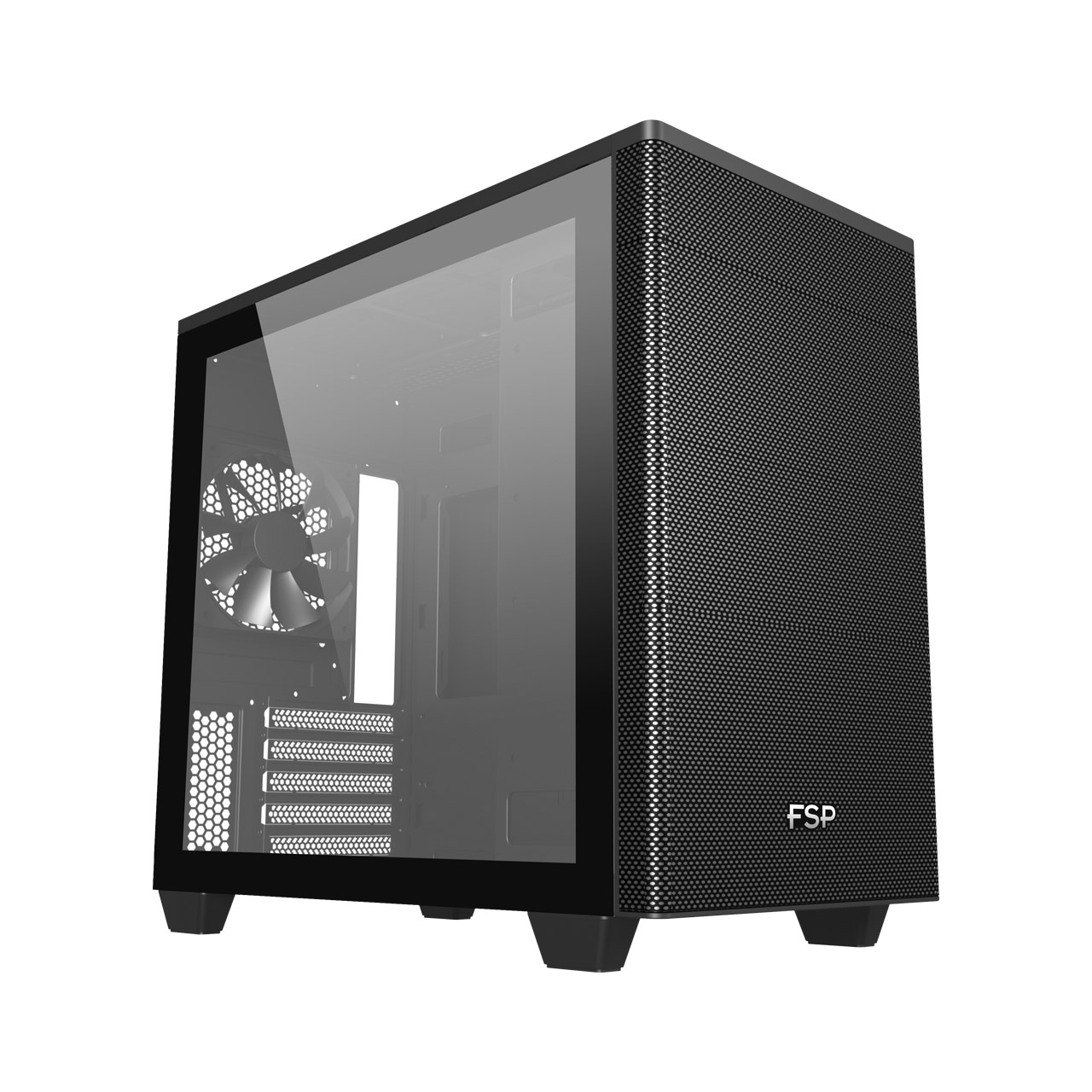 Boitier Mini Tour Micro ATX FSP CST360 avec panneau vitré (Noir)