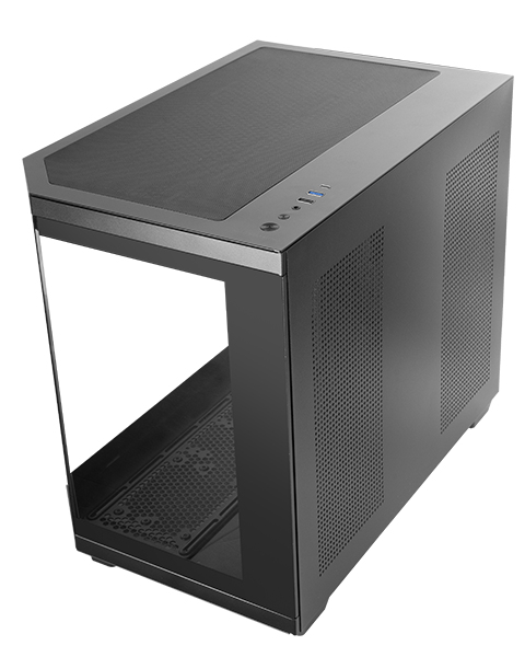 Boitier Mini Tour Micro ATX Mars Gaming MC-3T Core M avec panneaux vitrés (Noir)