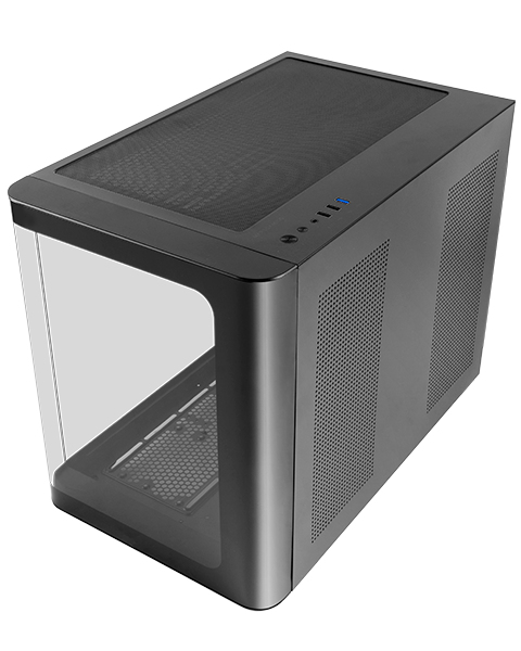 Boitier Mini Tour Micro ATX Mars Gaming MC-Fusion M avec panneaux vitrés (Noir)