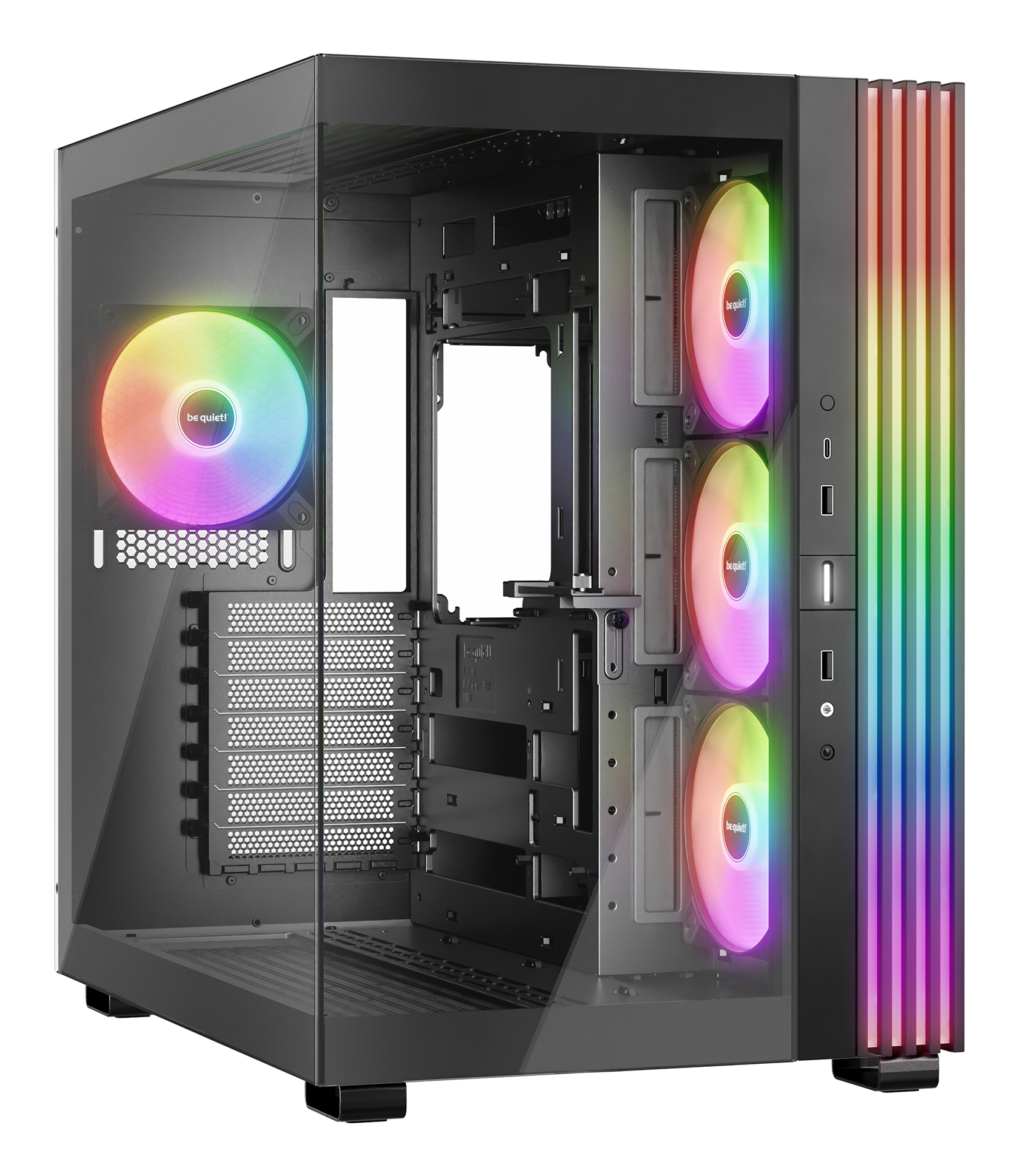 Boitier Moyen Tour ATX be quiet! Light Base 600 LX RGB avec panneaux vitrés (Noir)