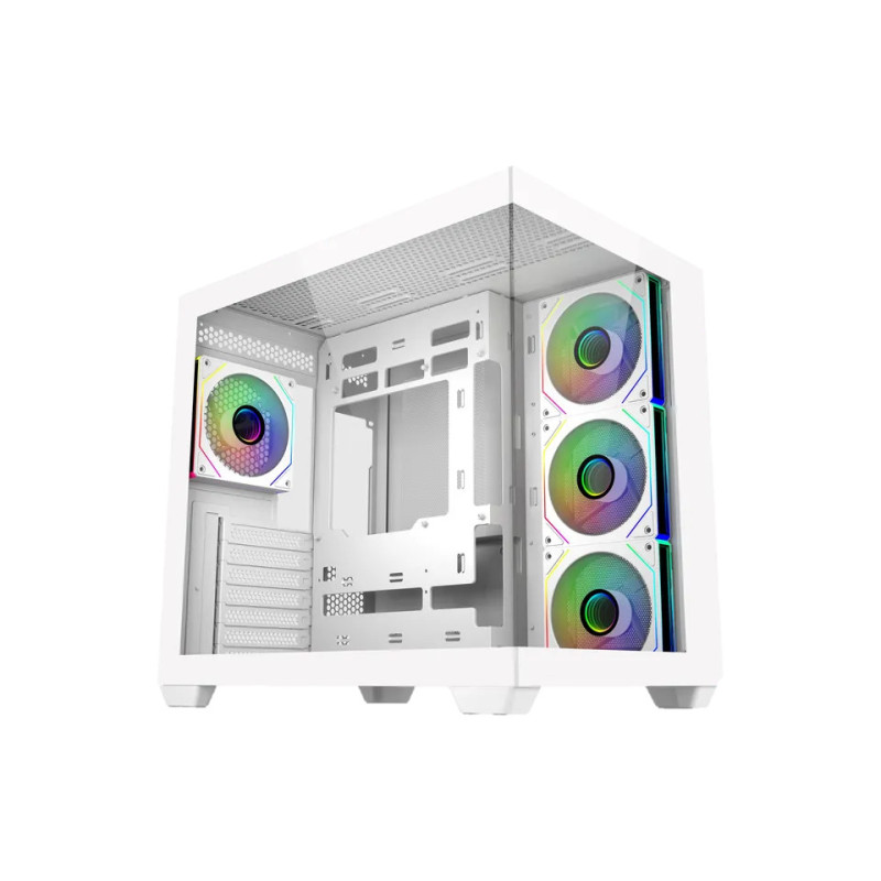 Boitier Moyen Tour ATX Cooler Master Elite 681 RGB avec panneaux vitrés (Blanc)