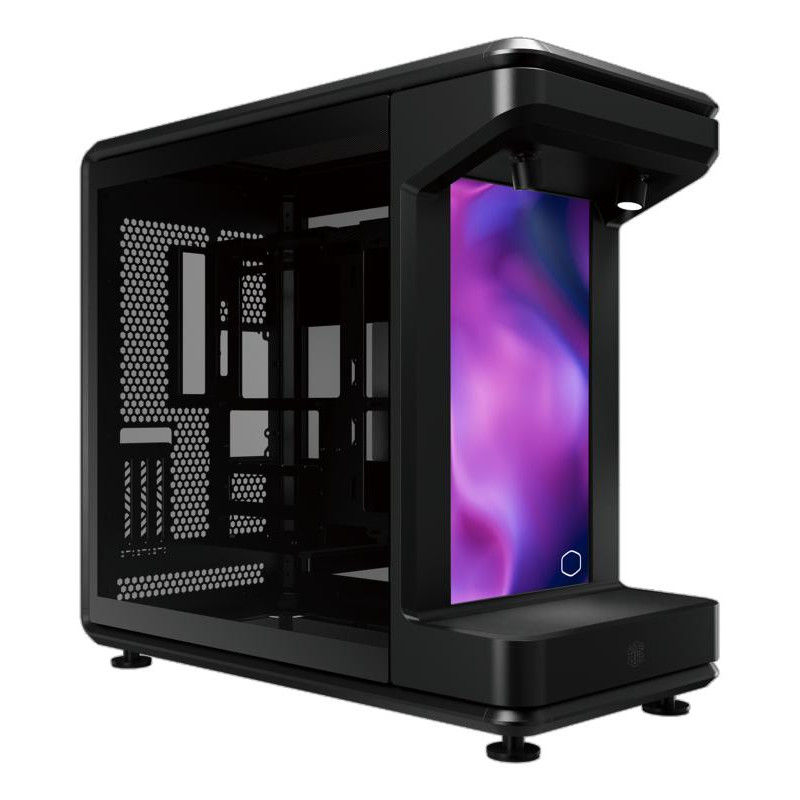 Boitier Moyen Tour ATX Cooler Master MasterFrame 360 Stage LCD avec panneaux vitrés (Noir)