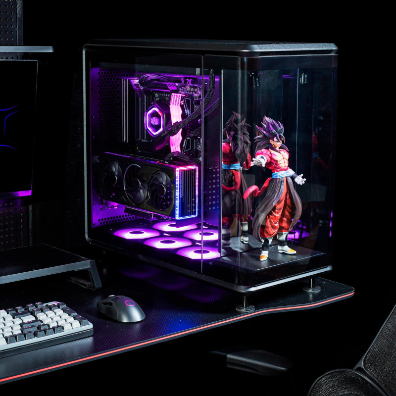 Boitier Moyen Tour ATX Cooler Master MasterFrame 360 Stage Mirror avec panneaux vitrés (Noir)
