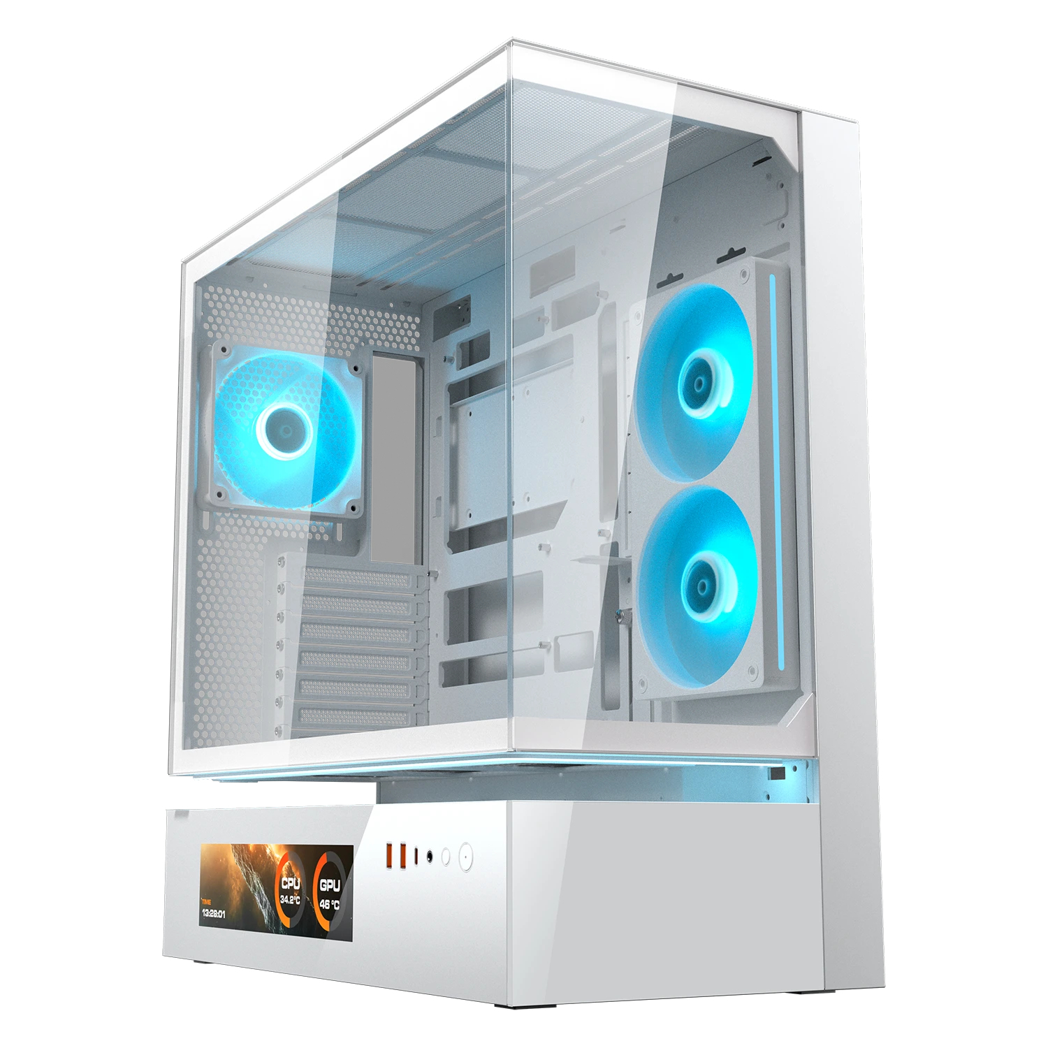 Boitier Moyen Tour ATX Cougar CFV235 Vision  RGB avec panneaux vitrés (Blanc)