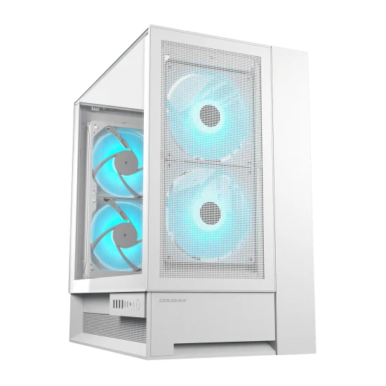 Boitier Moyen Tour ATX Cougar OmnyX RGB avec panneaux vitrés (Blanc)