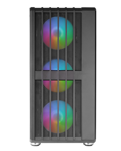 Boitier Moyen Tour ATX Mars Gaming MC-Vault RGB avec panneau vitré (Noir)