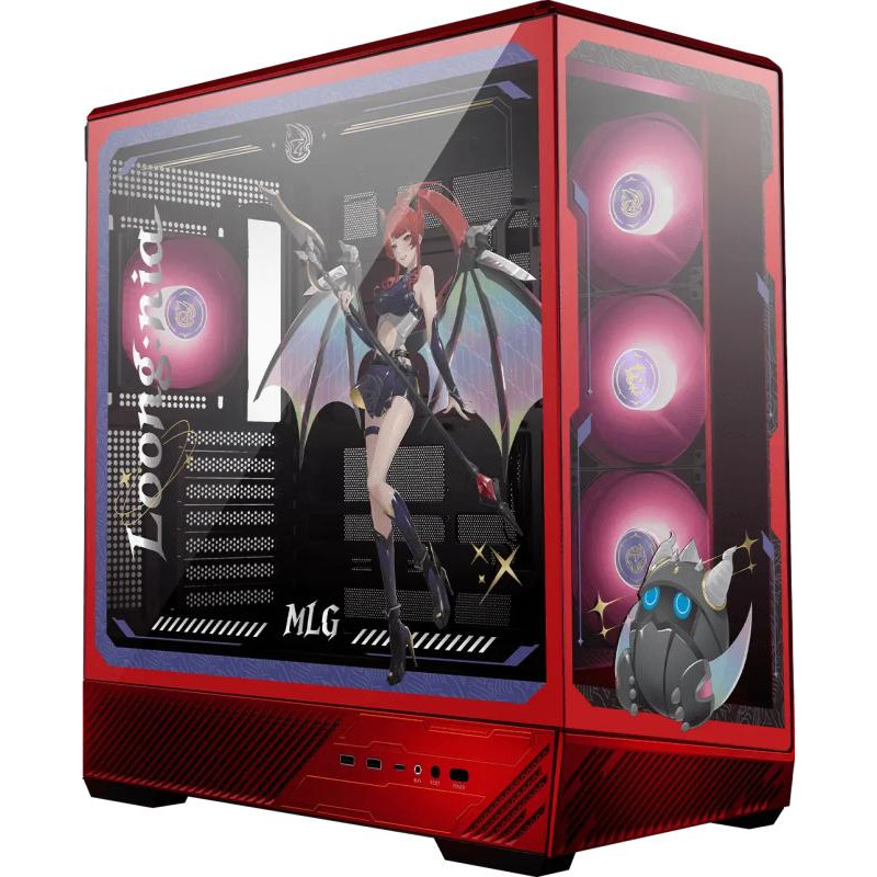 Boitier Moyen Tour ATX MSI Mag Pano 130R MLG Edition RGB avec panneaux vitrés (Rouge)