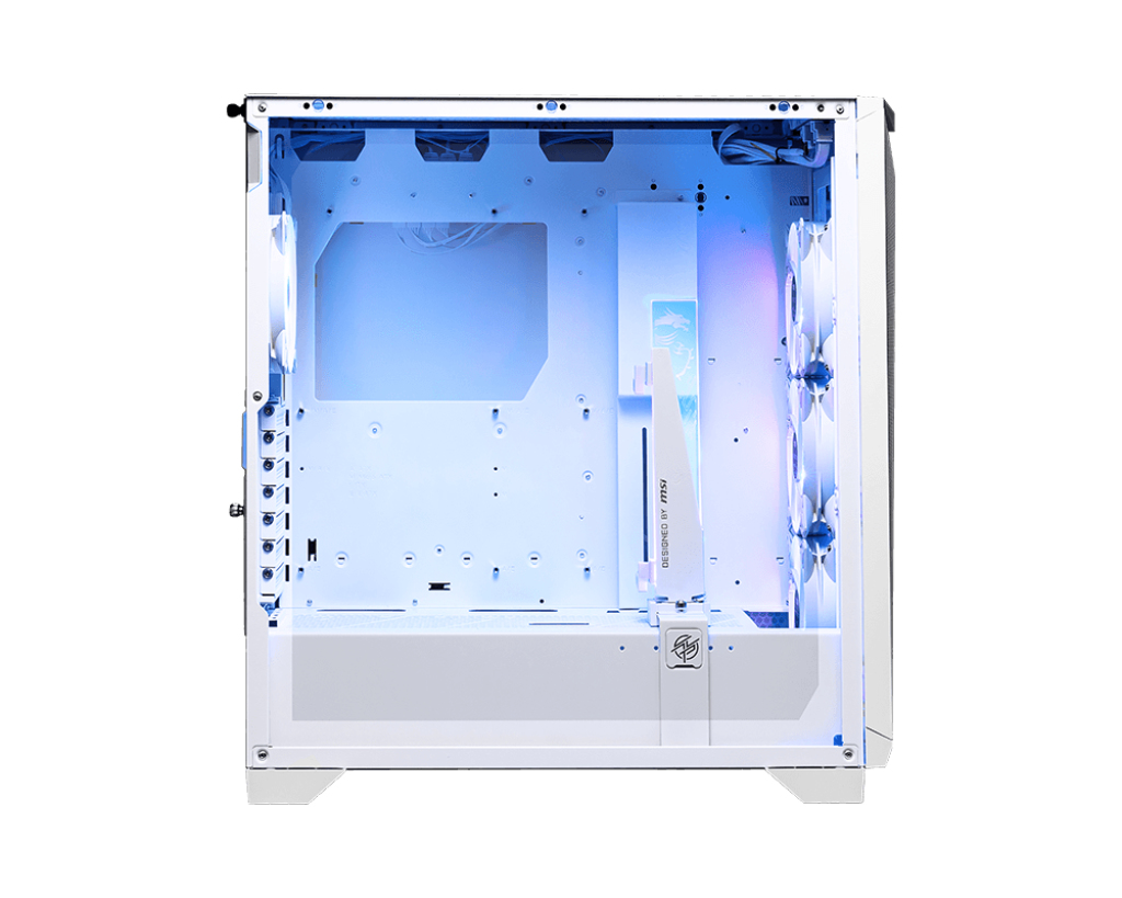 Boitier Moyen Tour ATX MSI MPG Gungnir 300R Airflow RGB avec panneaux vitrés (blanc)