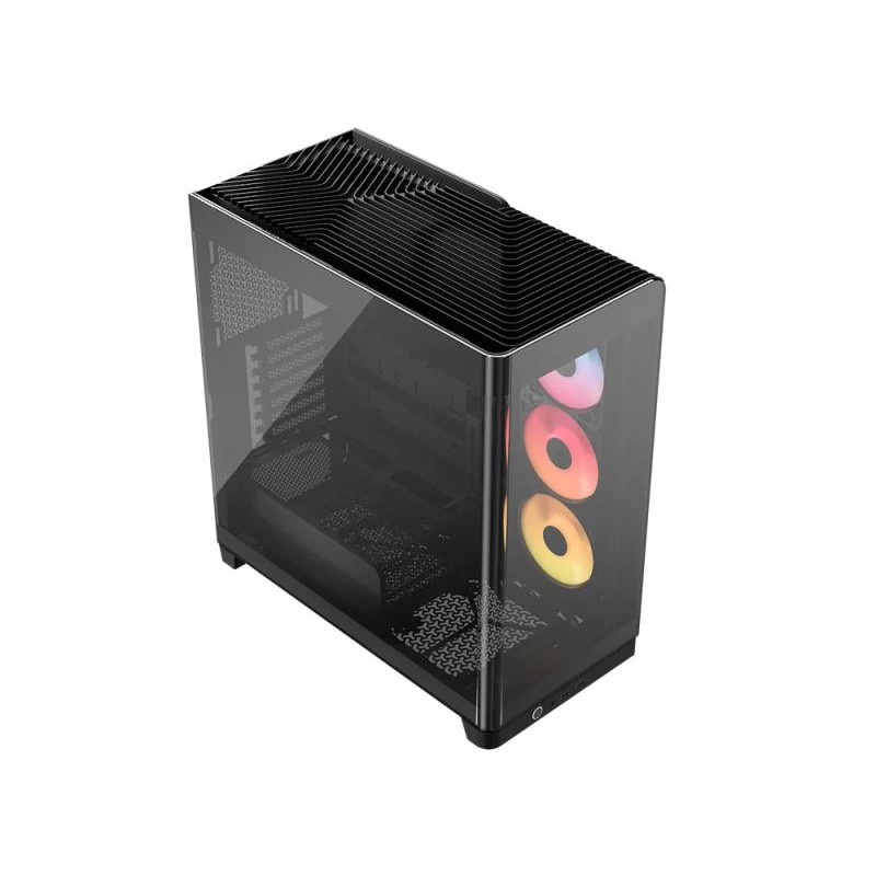 Boitier Moyen Tour E-ATX Corsair Frame 4500X LX-R iCue Link Panoramic RGB avec panneaux vitrés (Noir)