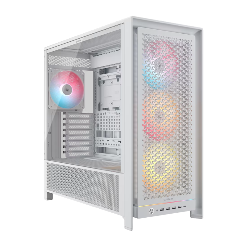 Boitier Moyen Tour E-ATX Corsair Frame 5000D RS RGB avec panneau vitré (Blanc)