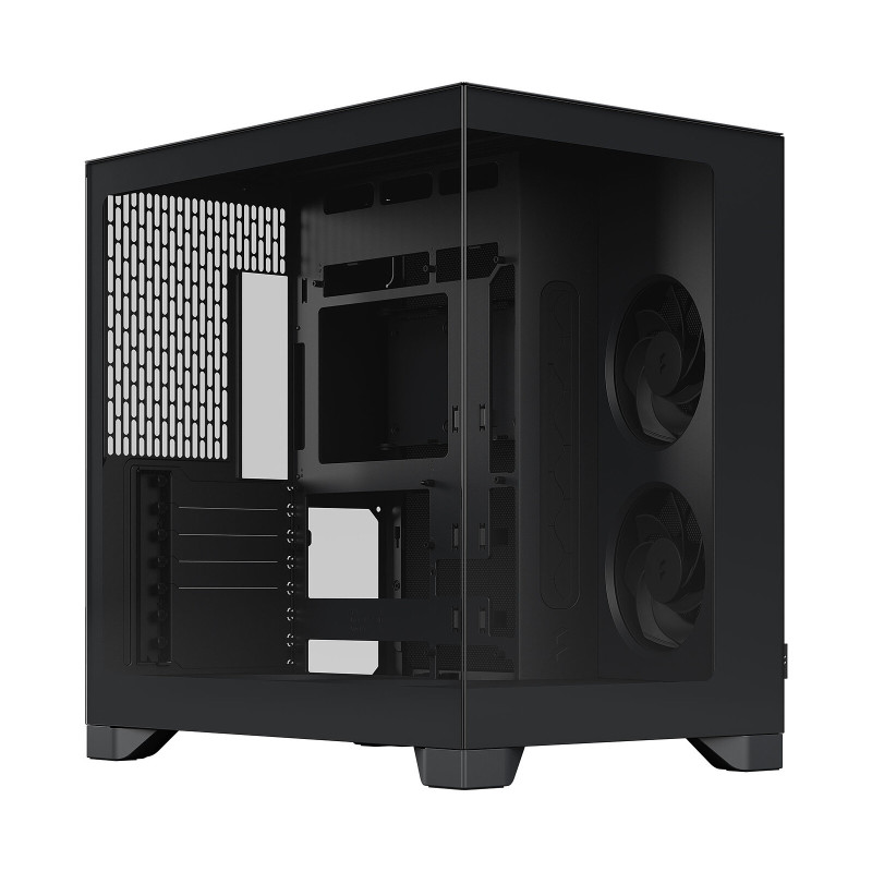 Boitier Moyen Tour E-ATX Fractal Design Pop 2 Vision avec panneaux vitrés (Noir)