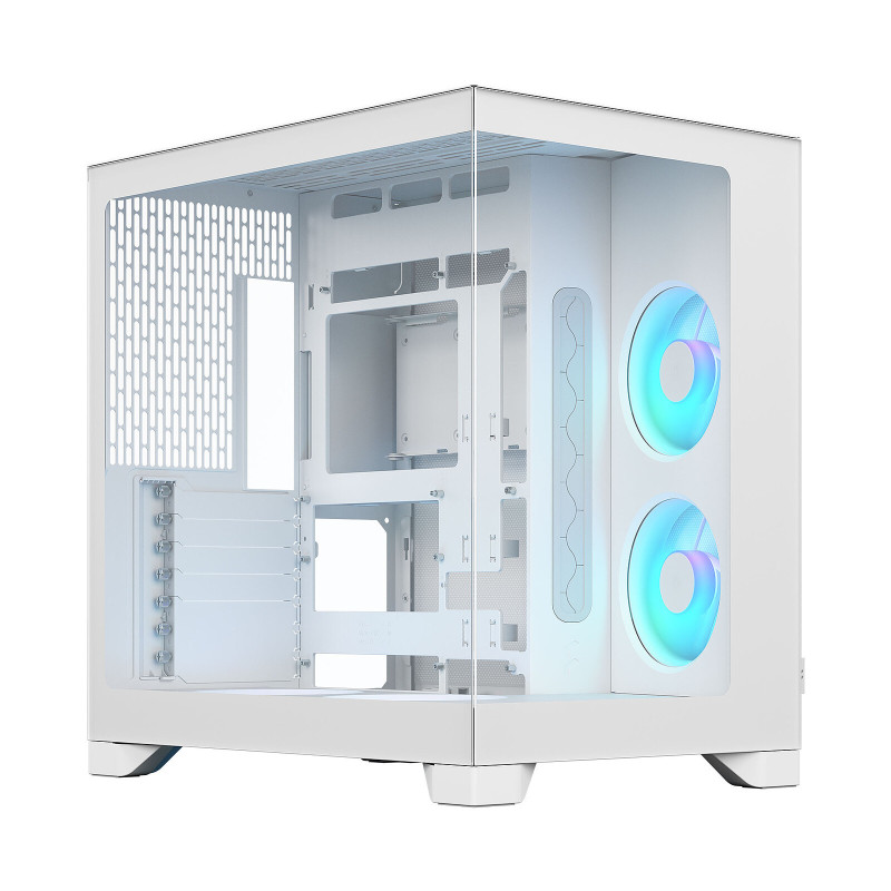 Boitier Moyen Tour E-ATX Fractal Design Pop 2 Vision RGB avec panneaux vitrés (Blanc)