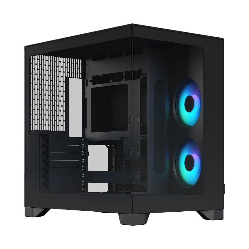 Boitier Moyen Tour E-ATX Fractal Design Pop 2 Vision RGB avec panneaux vitrés (Noir)