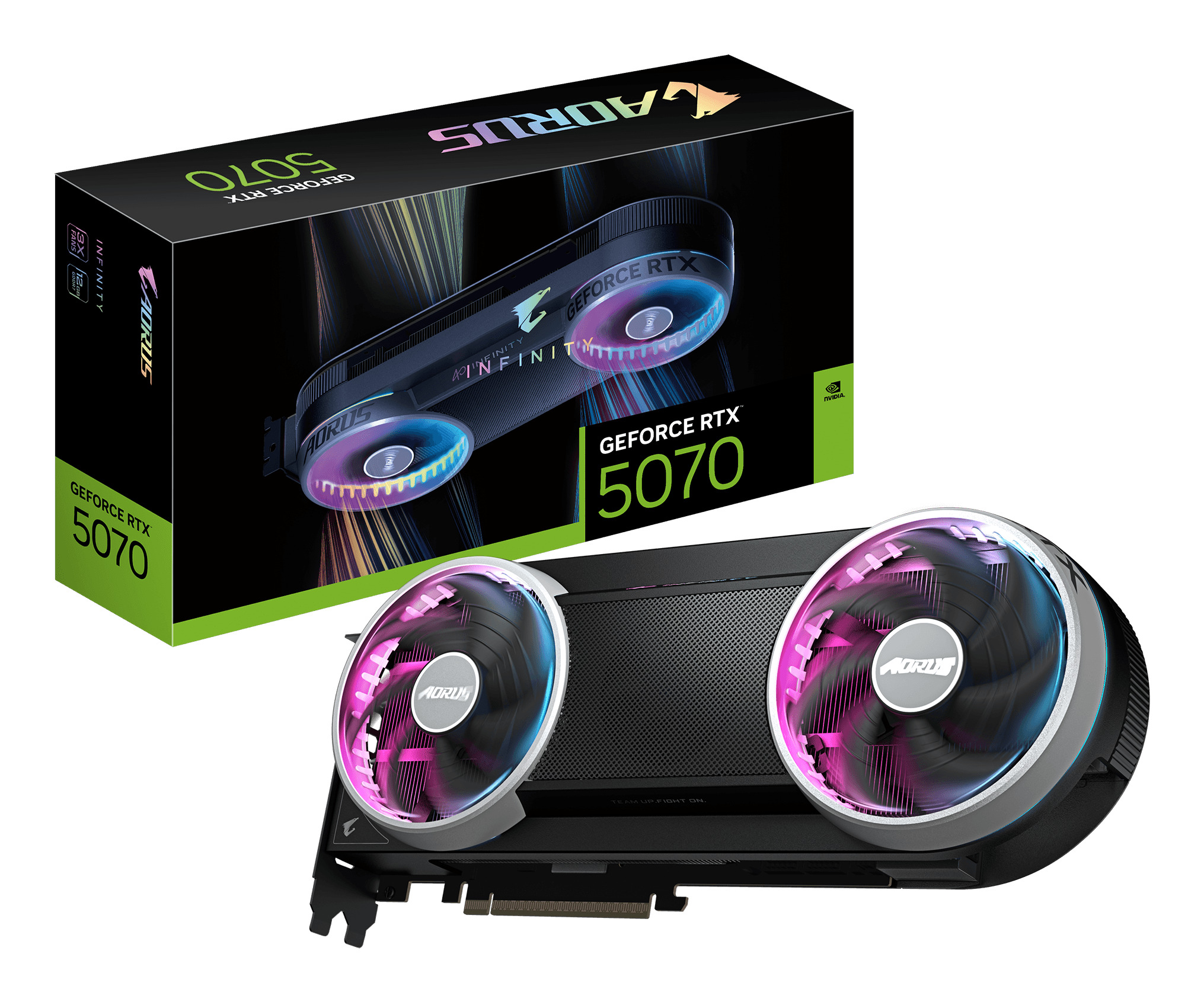 Carte Graphique Gigabyte GeForce RTX 5070 Aorus Ice 12Go
