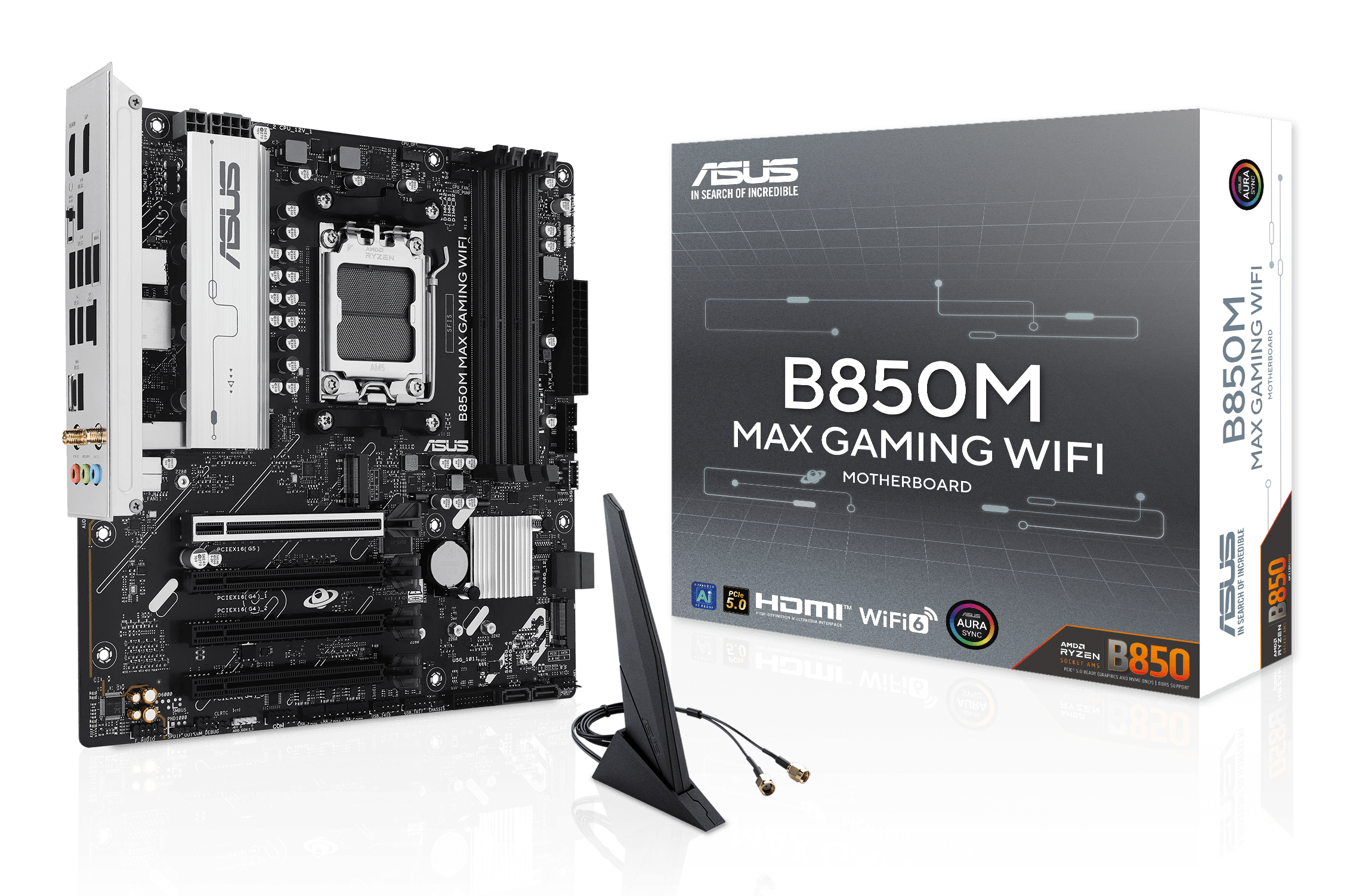 Carte Mère Asus B850M Max Gaming WiFi (AMD AM5) Micro ATX