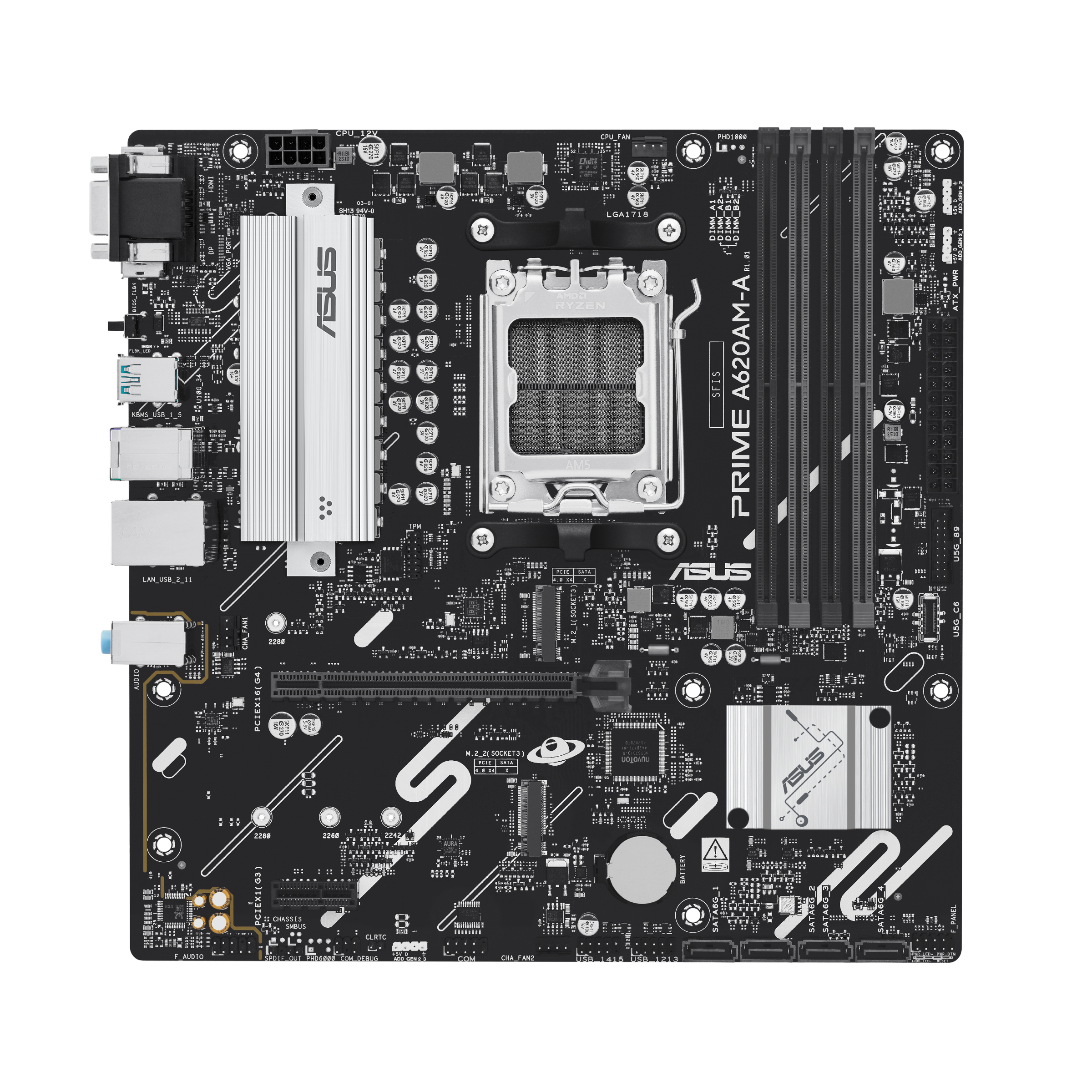 Carte Mère Asus Prime A620AM-A-CSM (AMD AM5) Micro ATX