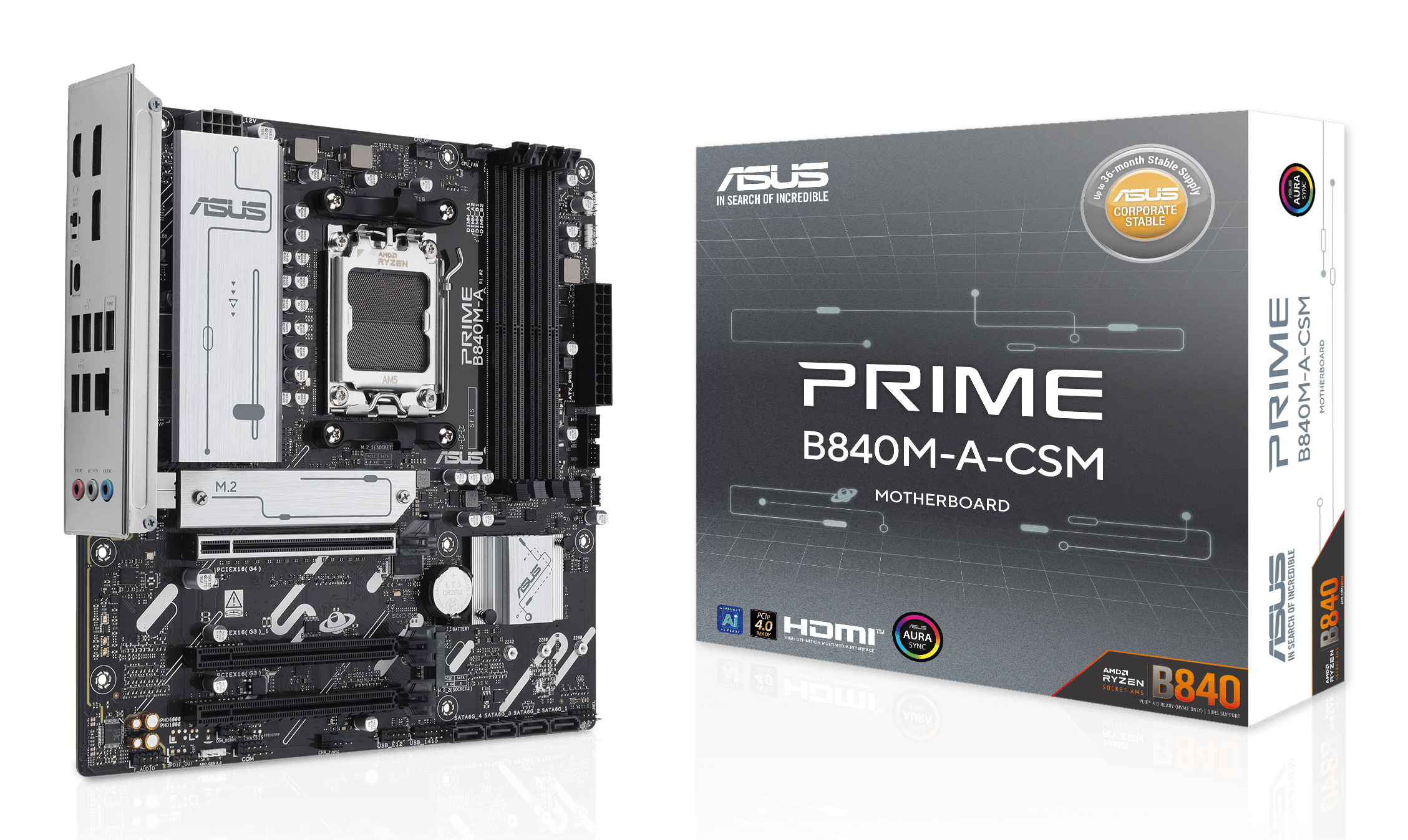 Carte Mère Asus Prime B840M-A-CSM (AMD AM5) Micro ATX