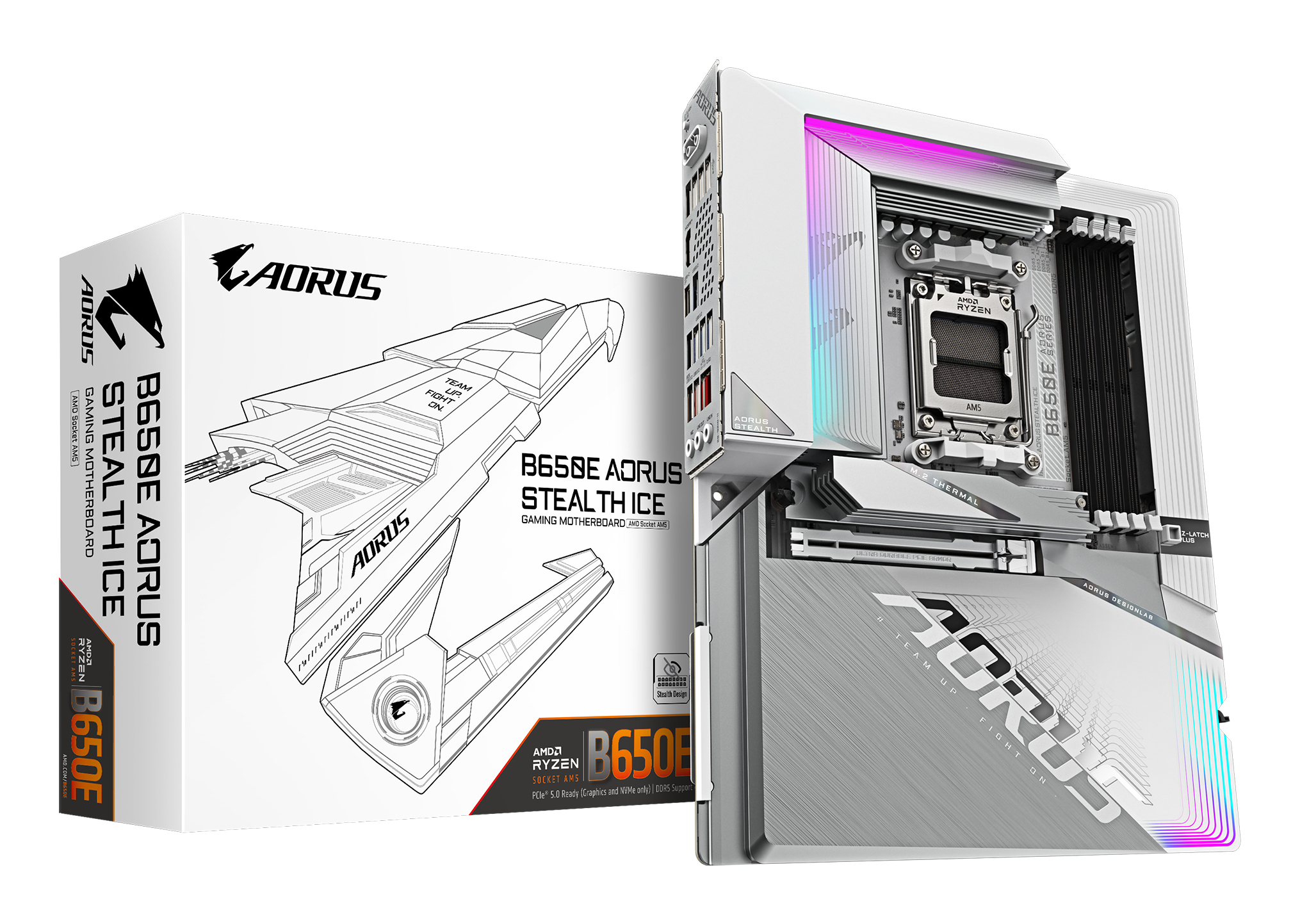 Carte Mère Gigabyte B650E Aorus Stealth Ice (AM5)