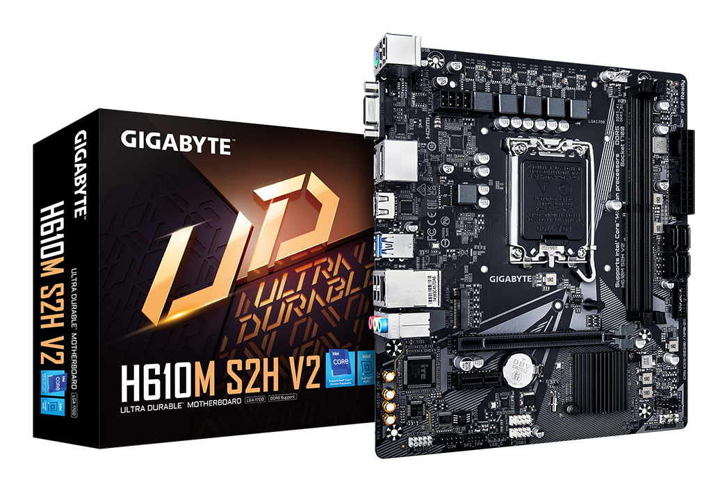 Carte Mère Gigabyte H610M S2H V2 DDR5 (Intel LGA 1700) Micro ATX