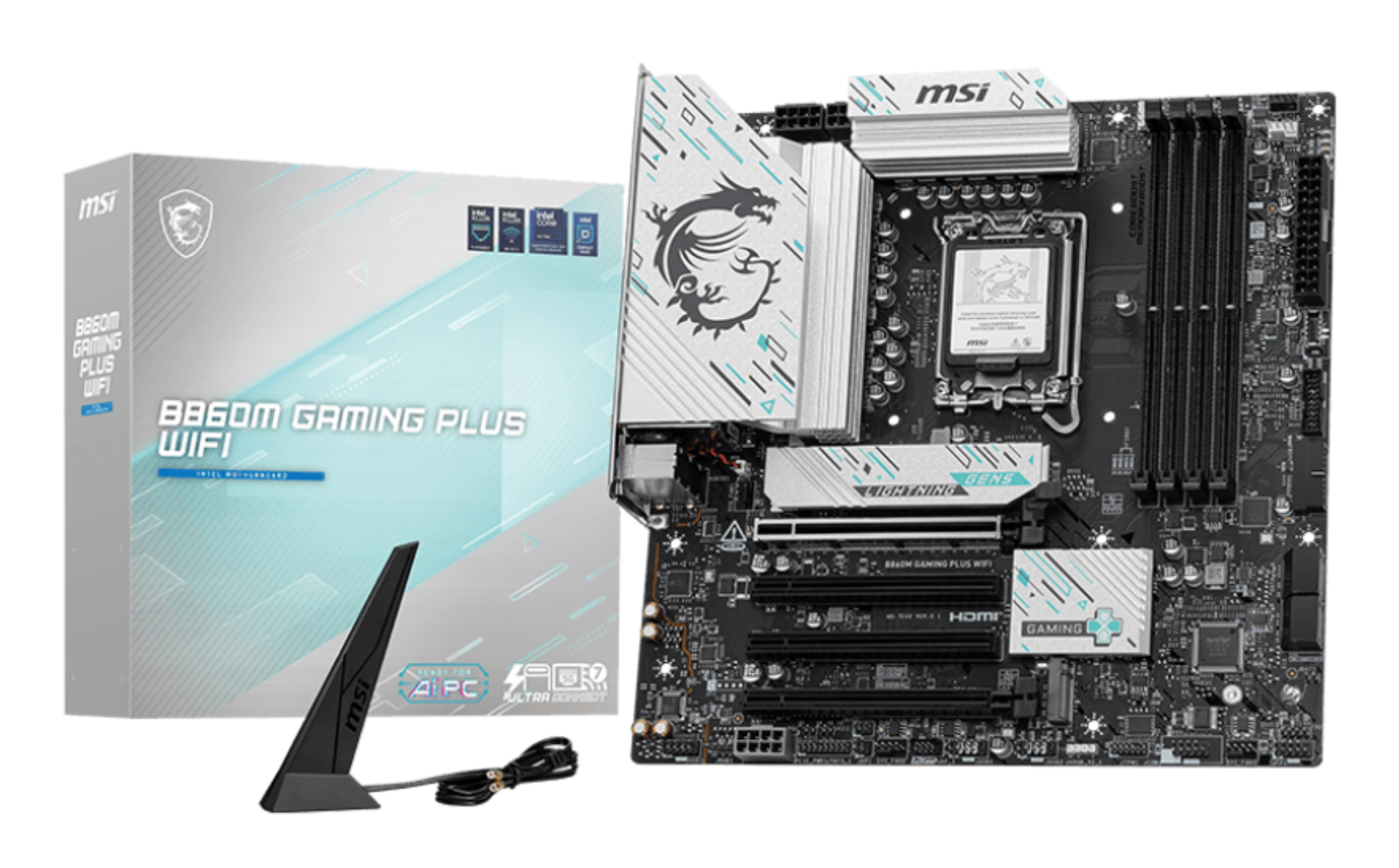 Carte Mère MSI B860M Gaming Plus WiFi (Intel LGA 1851) Micro ATX