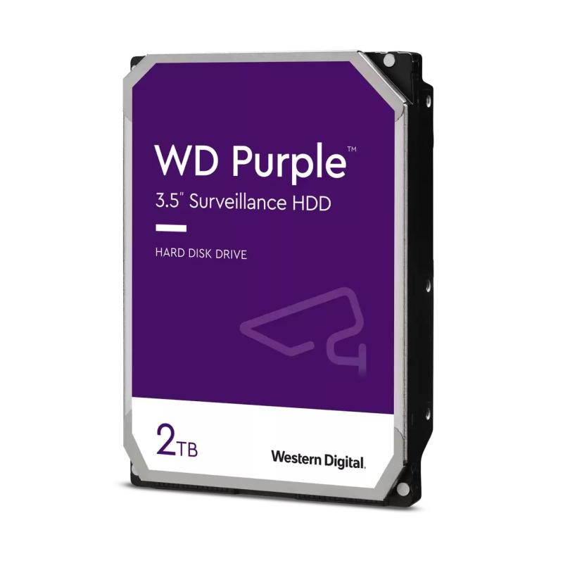 Disque Dur 3,5" Western Digital Purple Surveillance 2To 64Mo - S-ATA