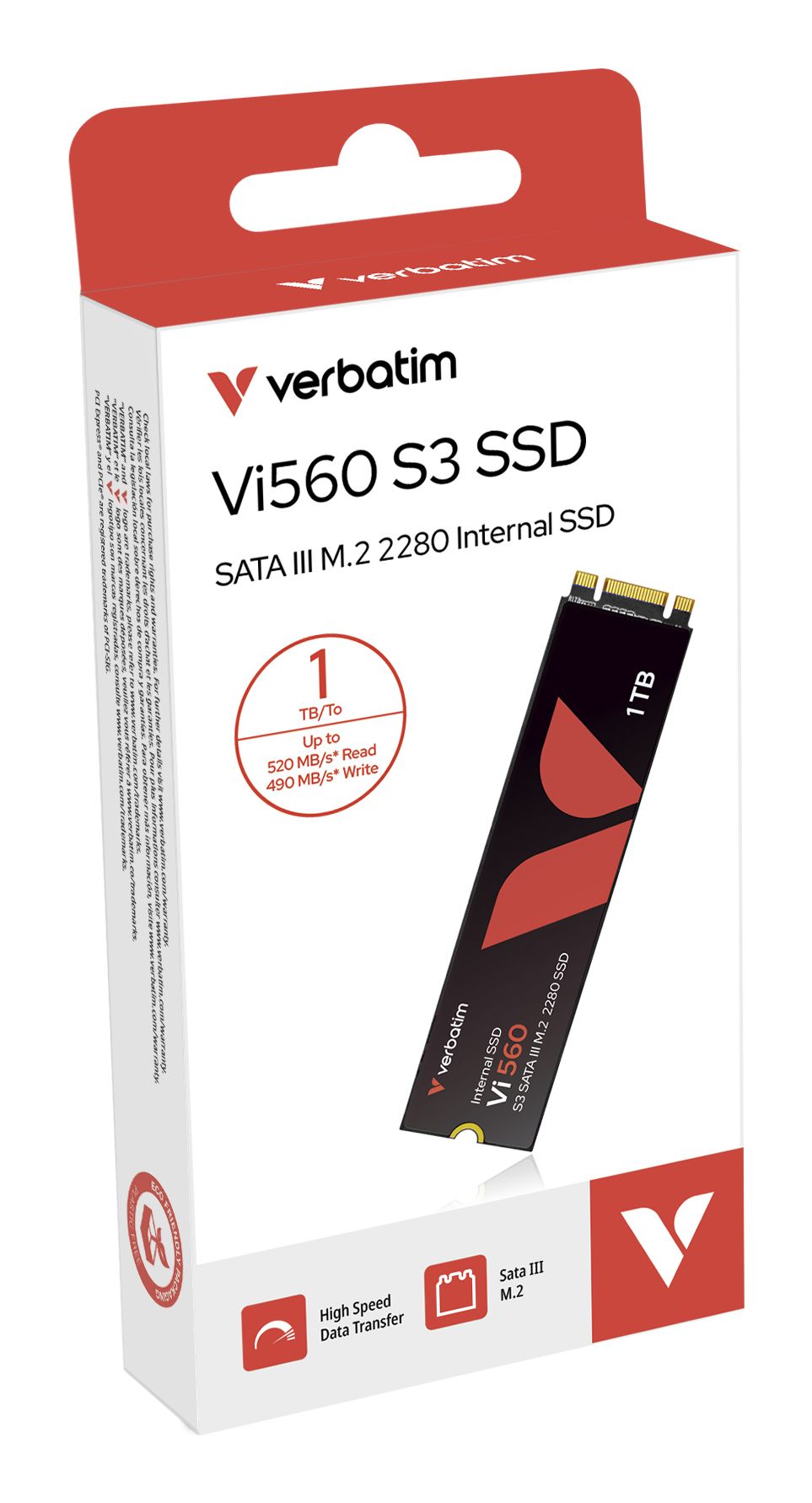 Disque SSD Verbatim Vi560 S3 1To - S-ATA M.2 Type 2280