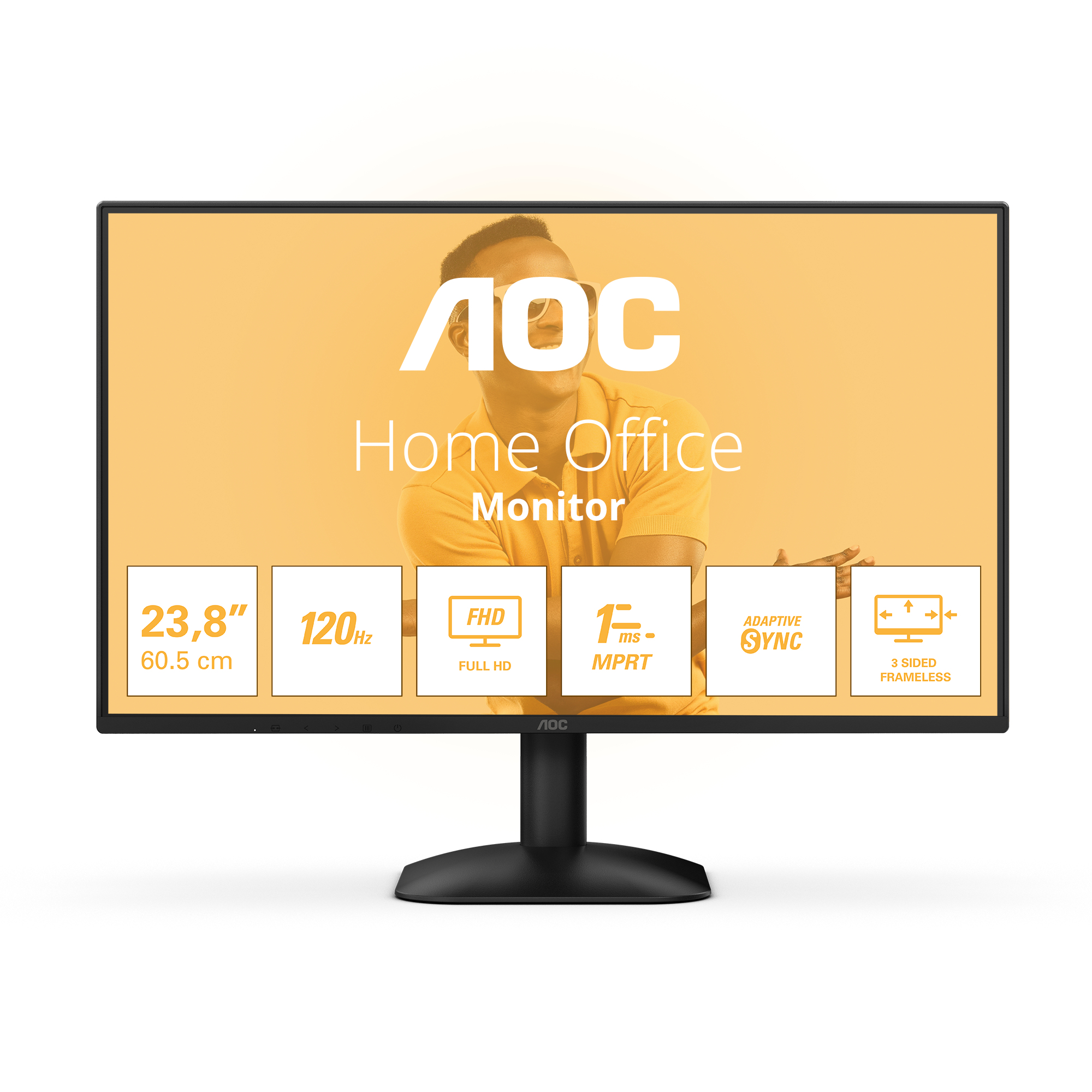 Ecran 24" AOC Basic B3 24B31H Full HD 120Hz (Noir)