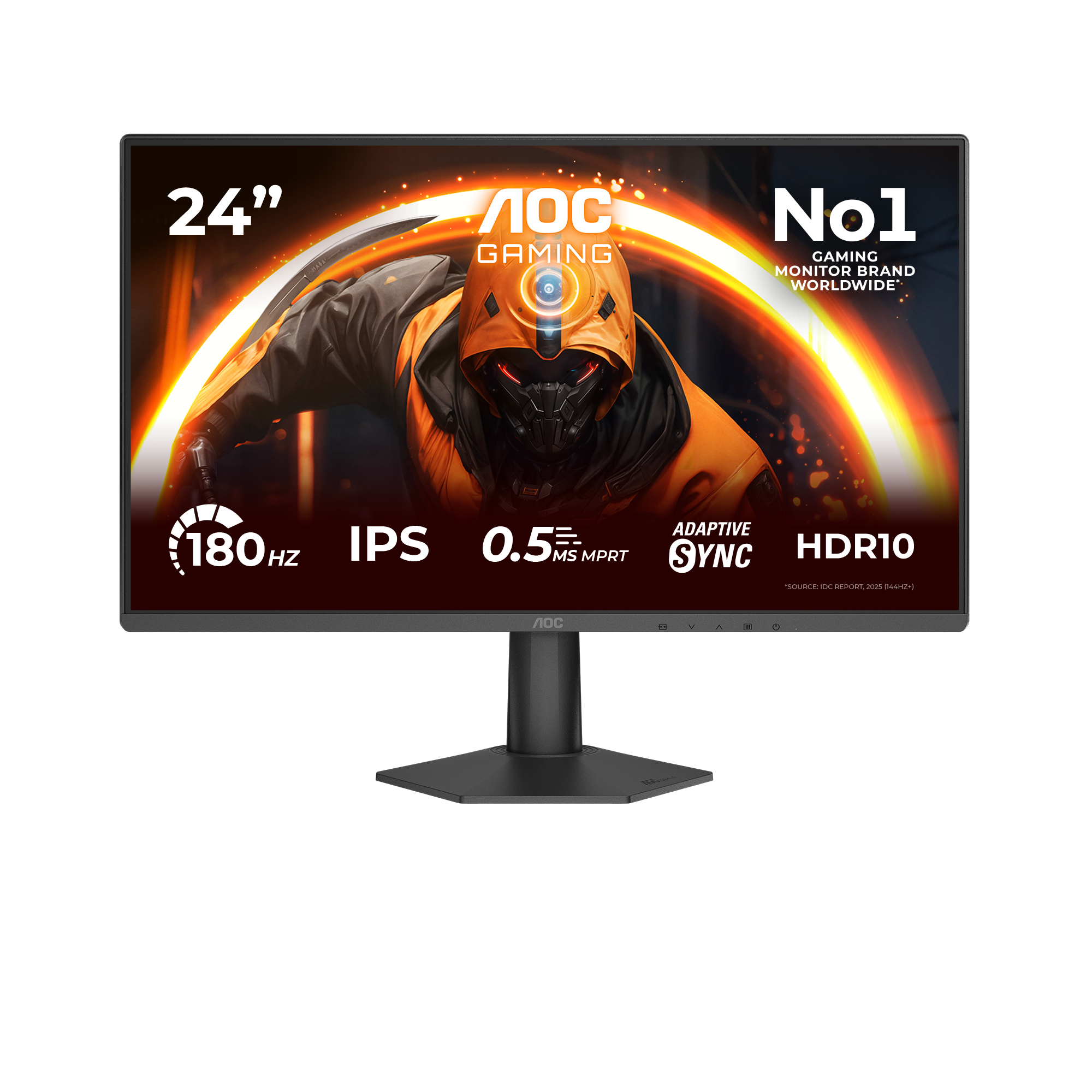 Ecran 24" AOC Gaming 24G50F Full HD 180Hz (Noir)