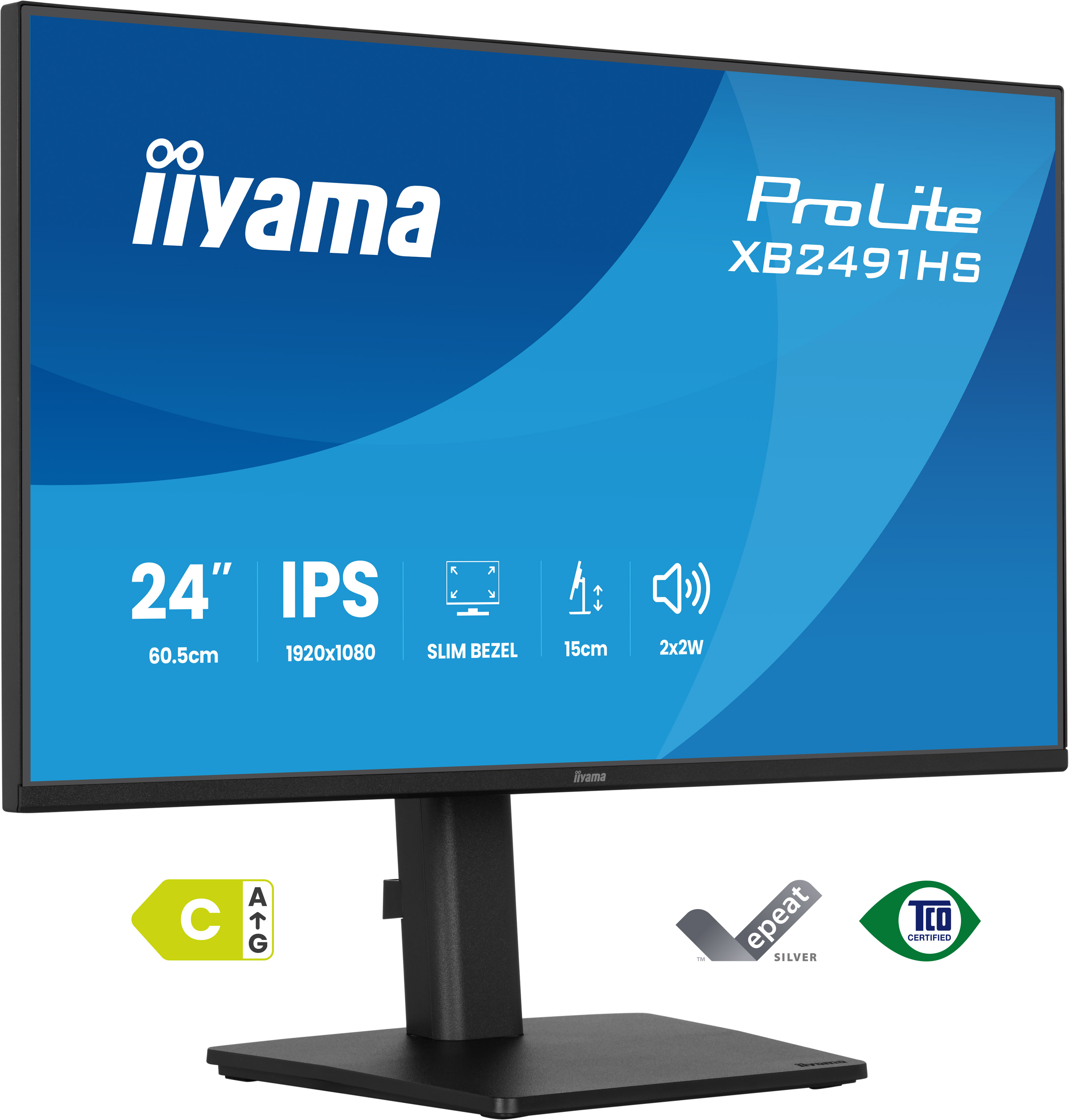 Ecran 24" Iiyama ProLite XB2491HS-B1 Full HD 120Hz (Noir)
