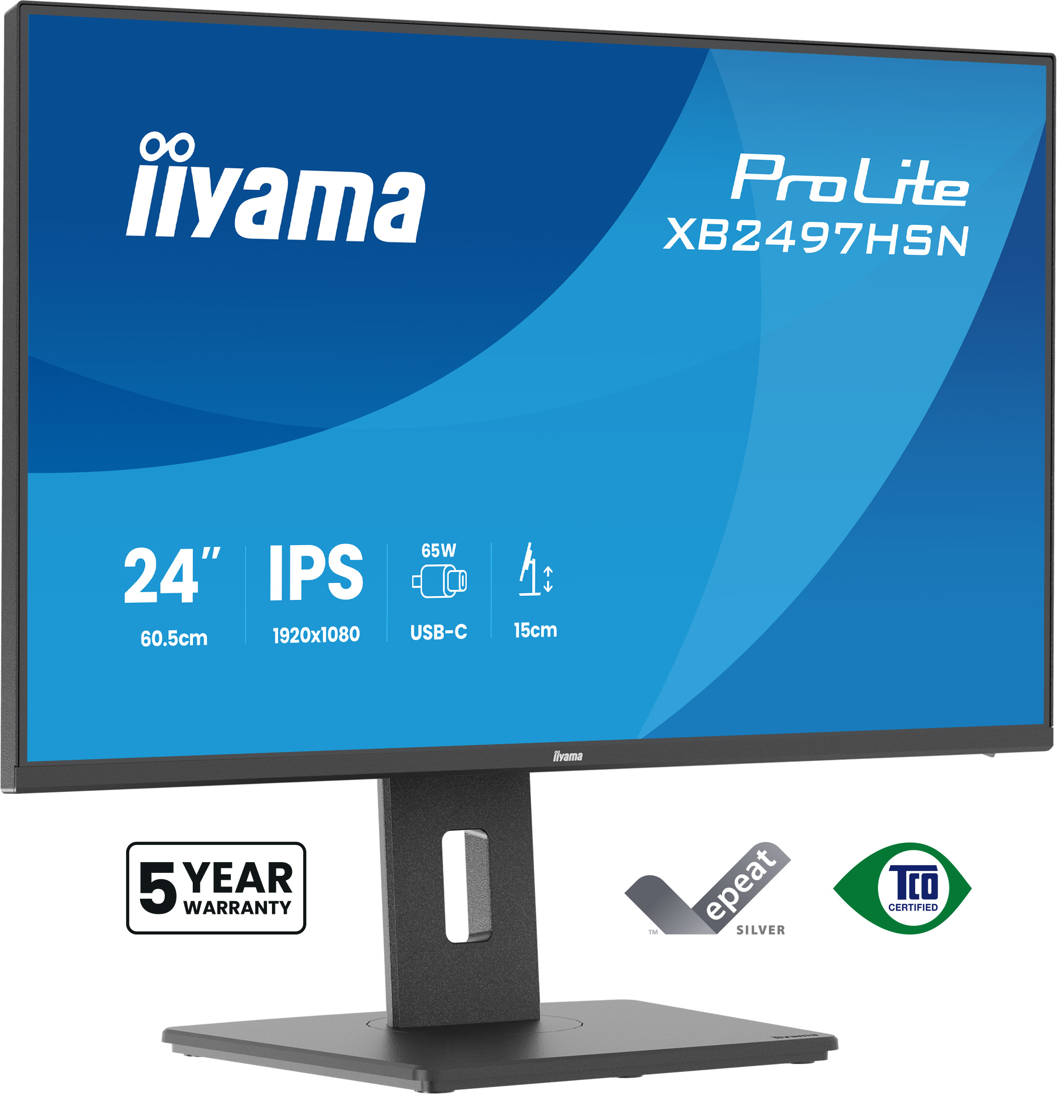 Ecran 24" Iiyama Prolite XB2497HSN-B1 Full HD 100Hz (Noir)