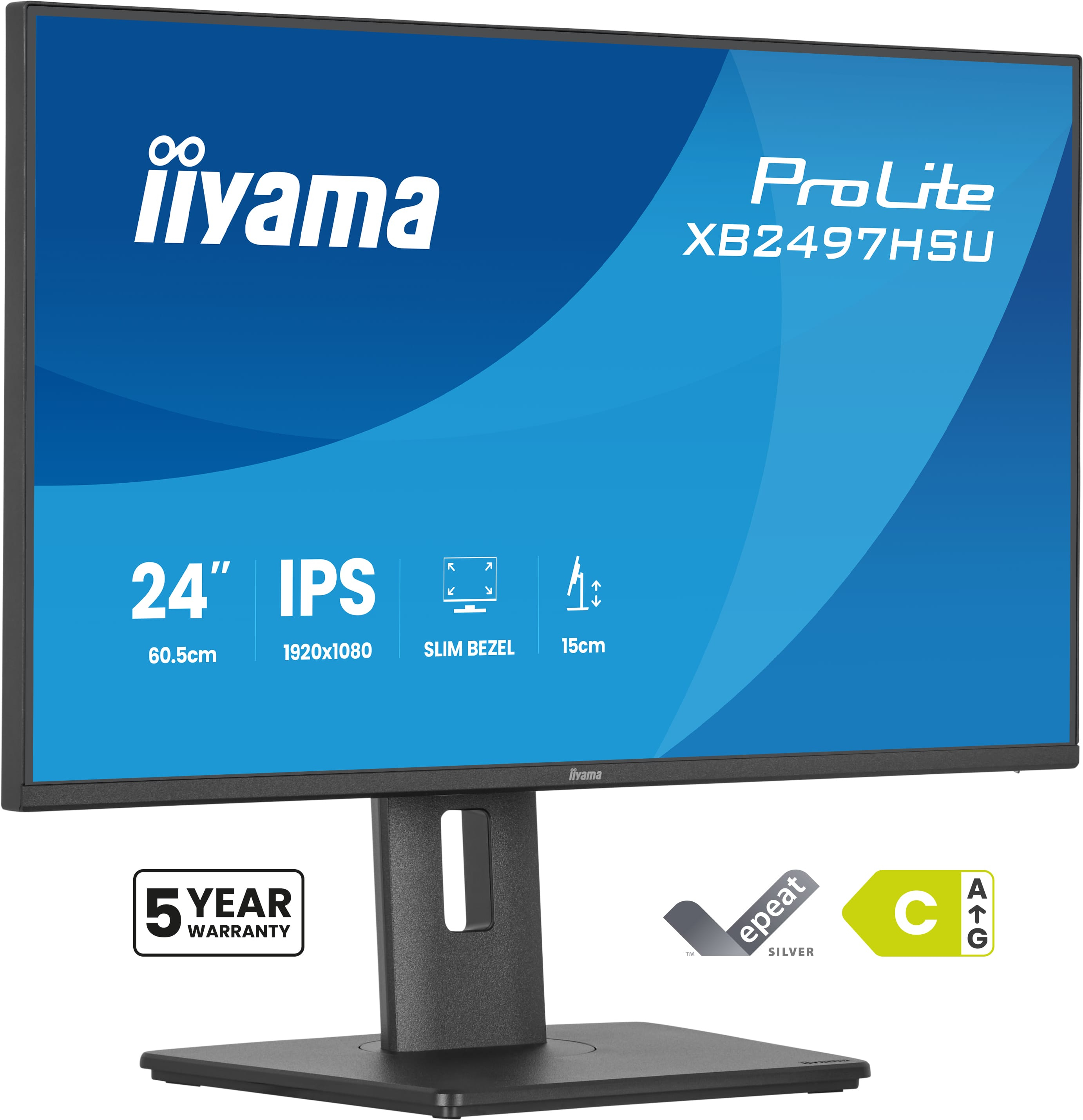 Ecran 24" Iiyama ProLite XB2497HSU-B1 Full HD 120Hz (Noir)