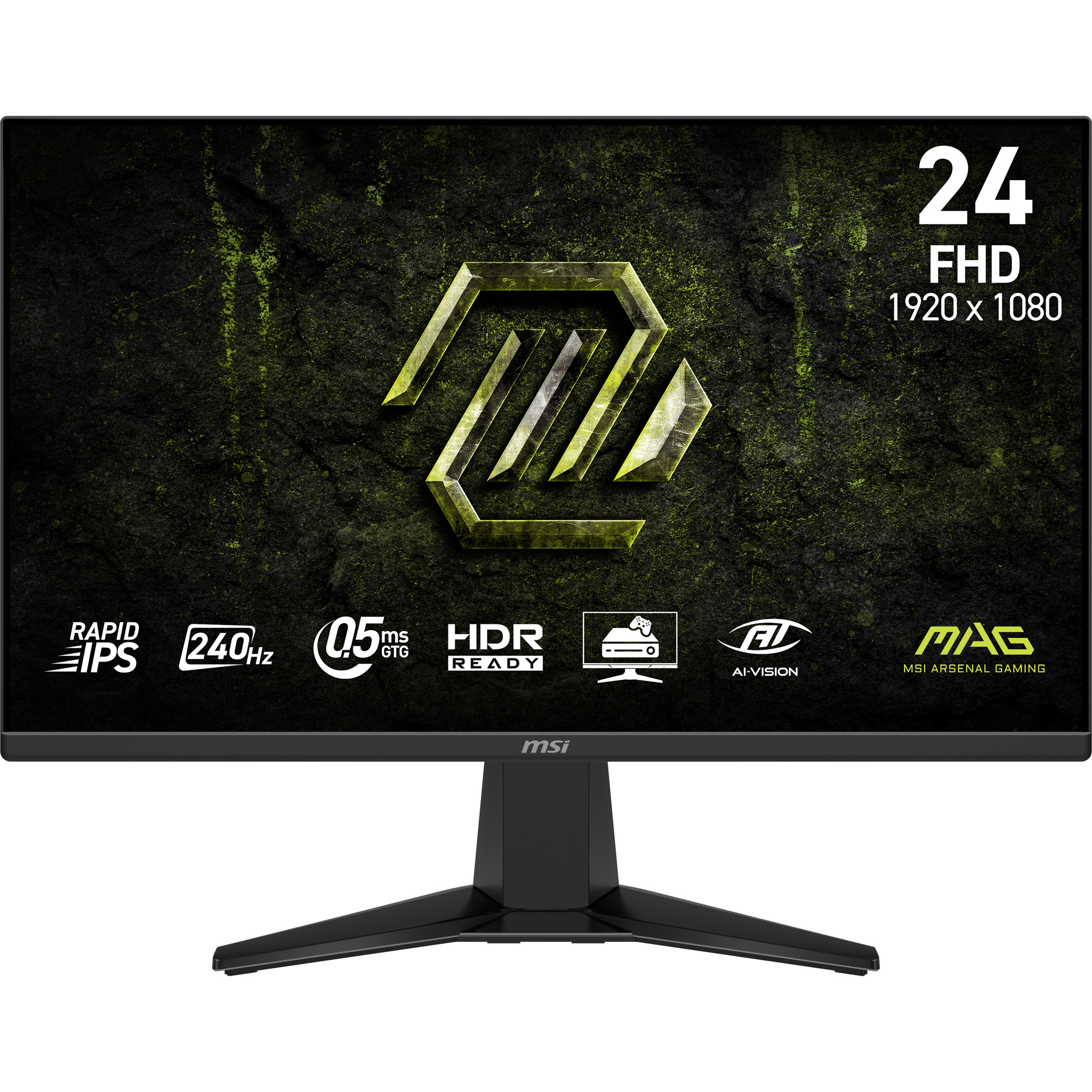 Ecran 24" MSI Mag 245F X24 Full HD 240Hz (Noir)