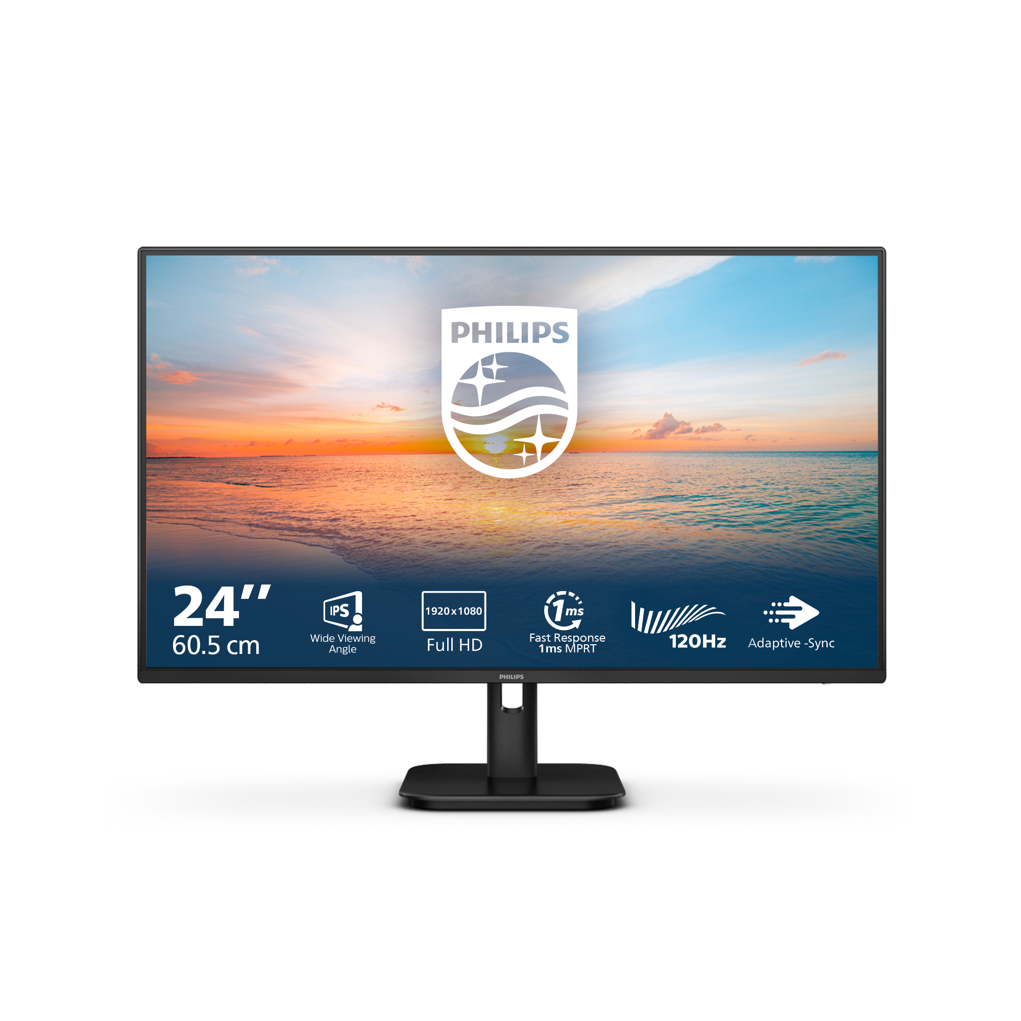 Ecran 24" Philips 24E1N1100A/00 Full HD 100Hz (Noir)