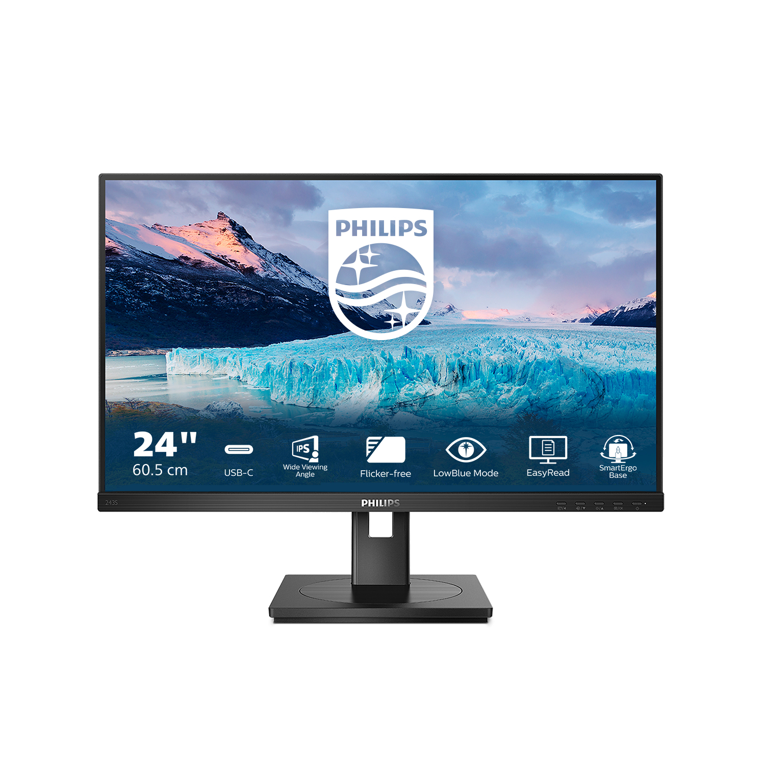 Ecran 24" Philips Business Monitor 243S1/00 Full HD 100Hz (Noir)