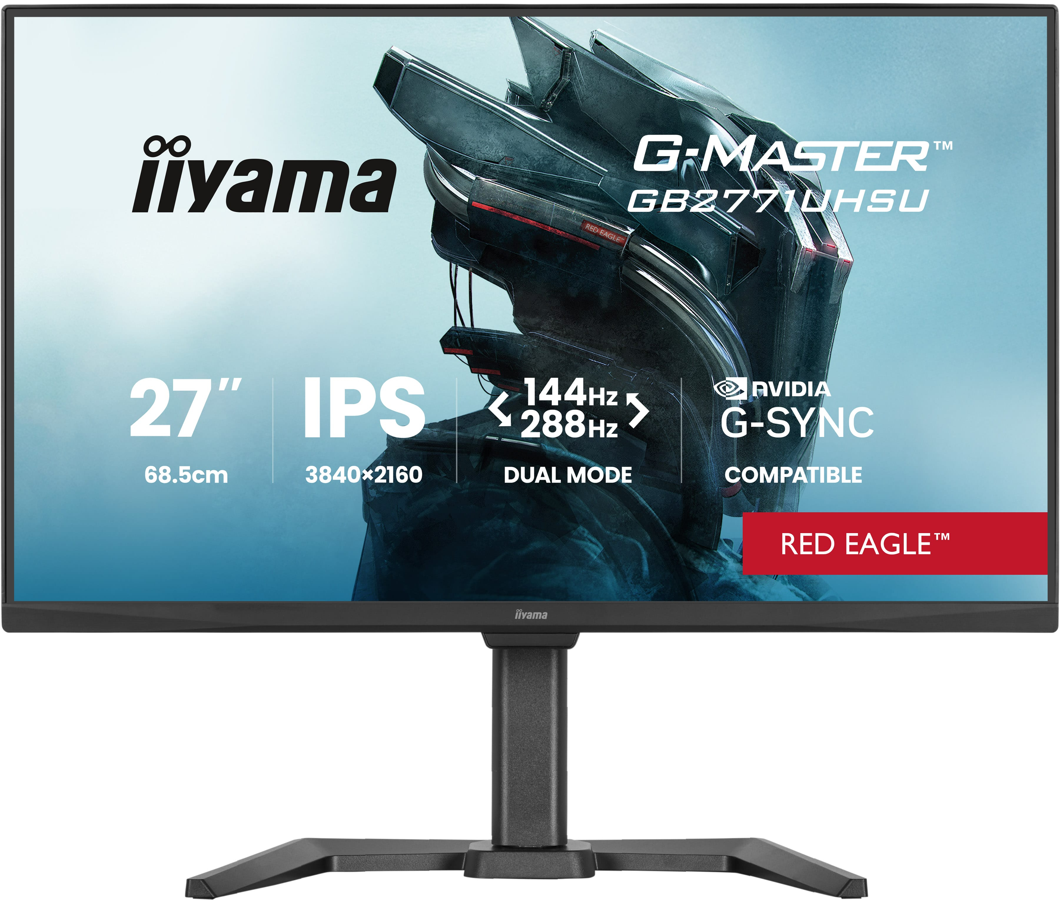 Ecran 27" Iiyama G-Master Red Eagle GB2771UHSU-B1 4K Ultra HD 144Hz (Noir)