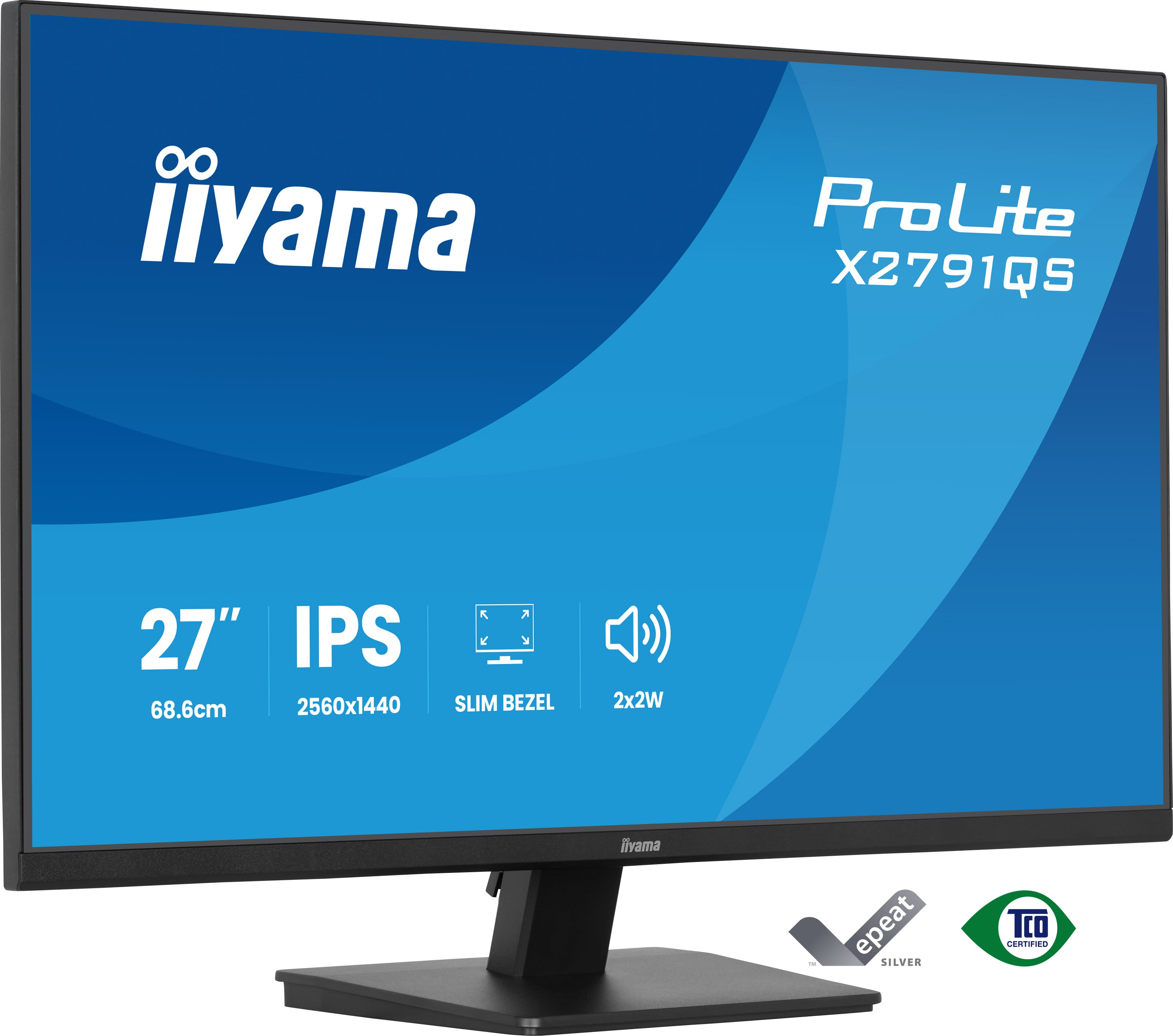 Ecran 27" Iiyama Prolite X2791QS-B1 Quad HD (Noir)