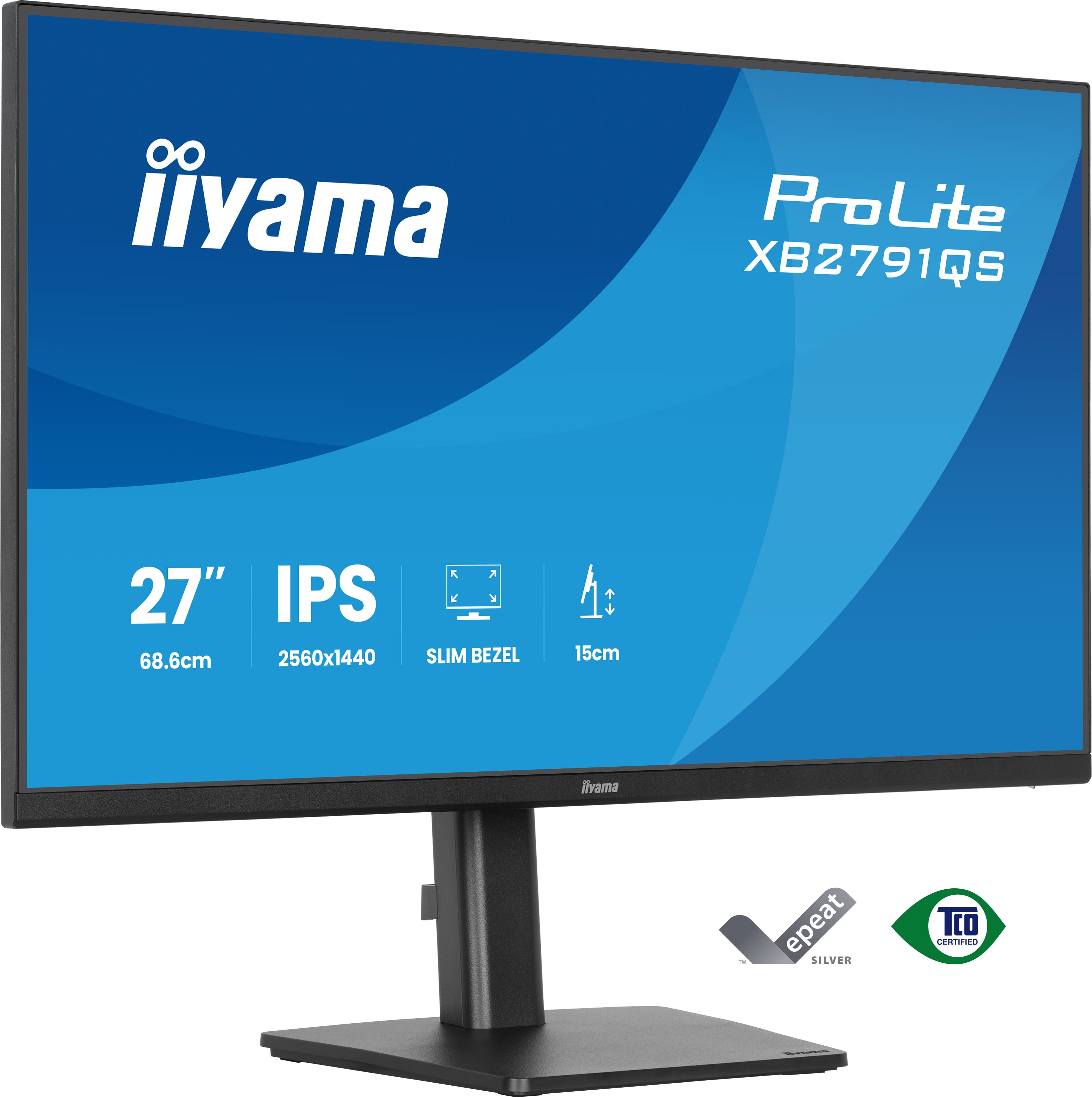 Ecran 27" Iiyama Prolite XB2791QS-B1 Quad HD (Noir)