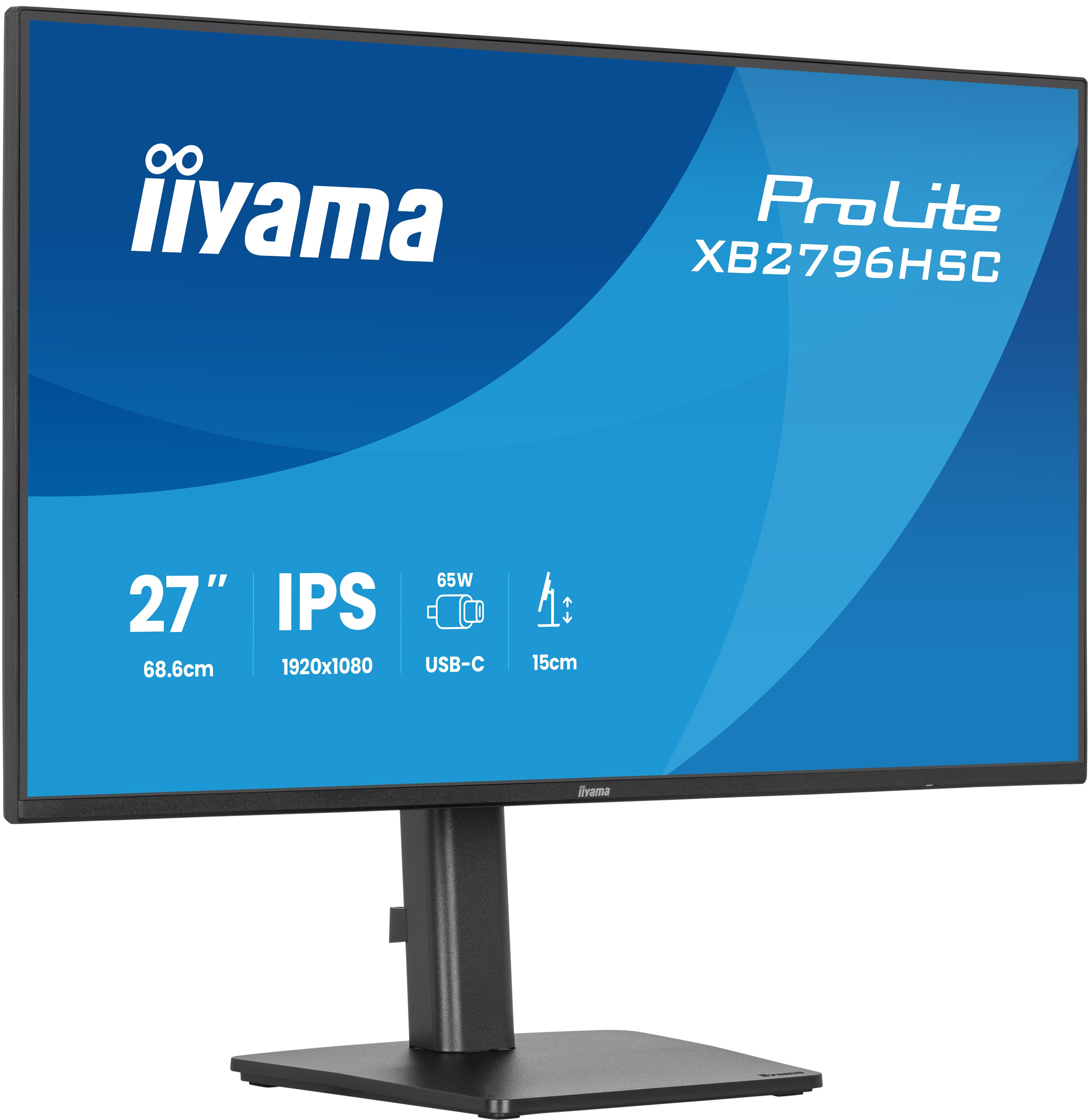 Ecran 27" Iiyama ProLite XB2796HSC-B1 Full HD 144Hz  (Noir)
