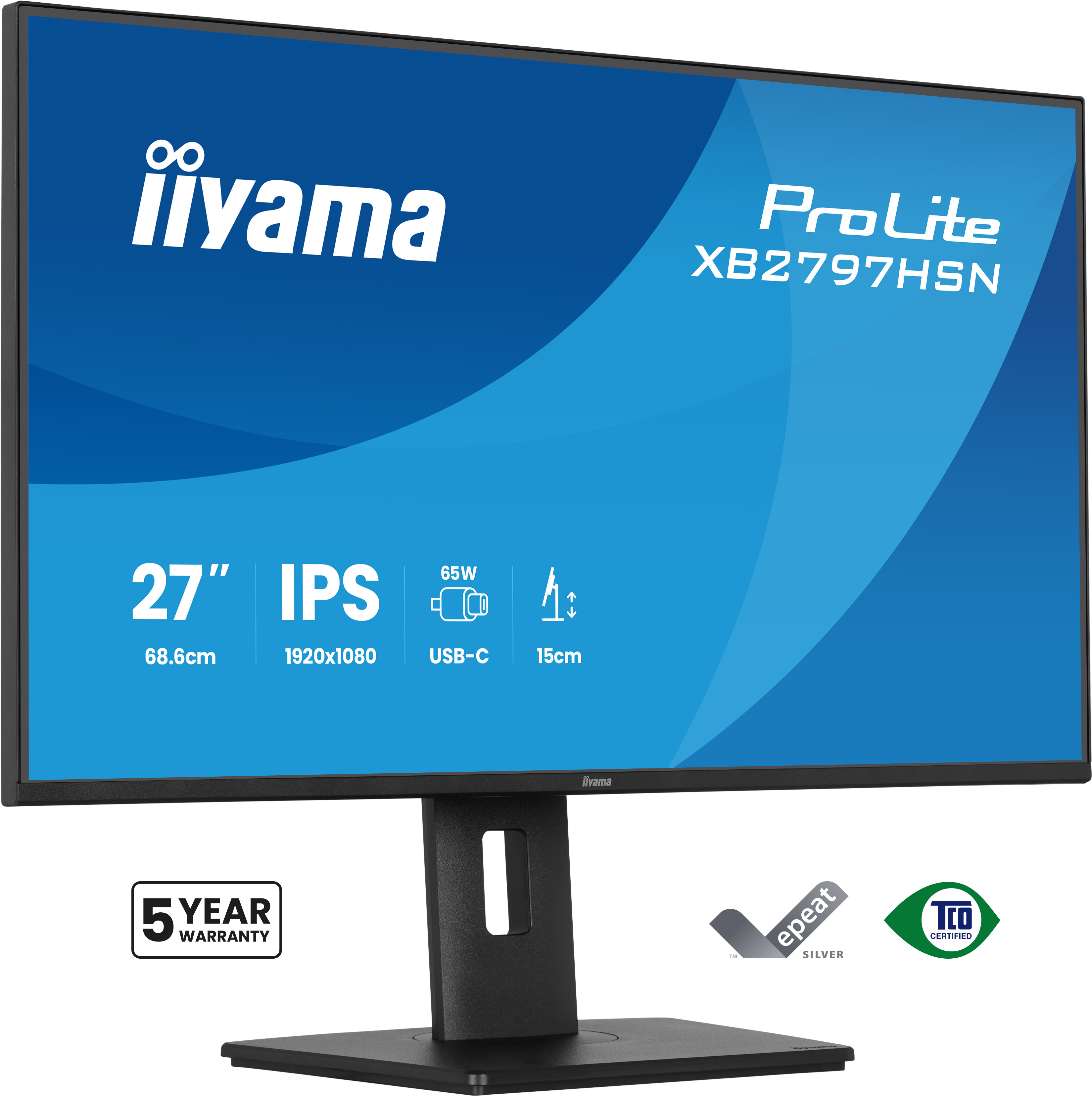 Ecran 27" Iiyama ProLite XB2797HSN-B1 Full HD (Noir)