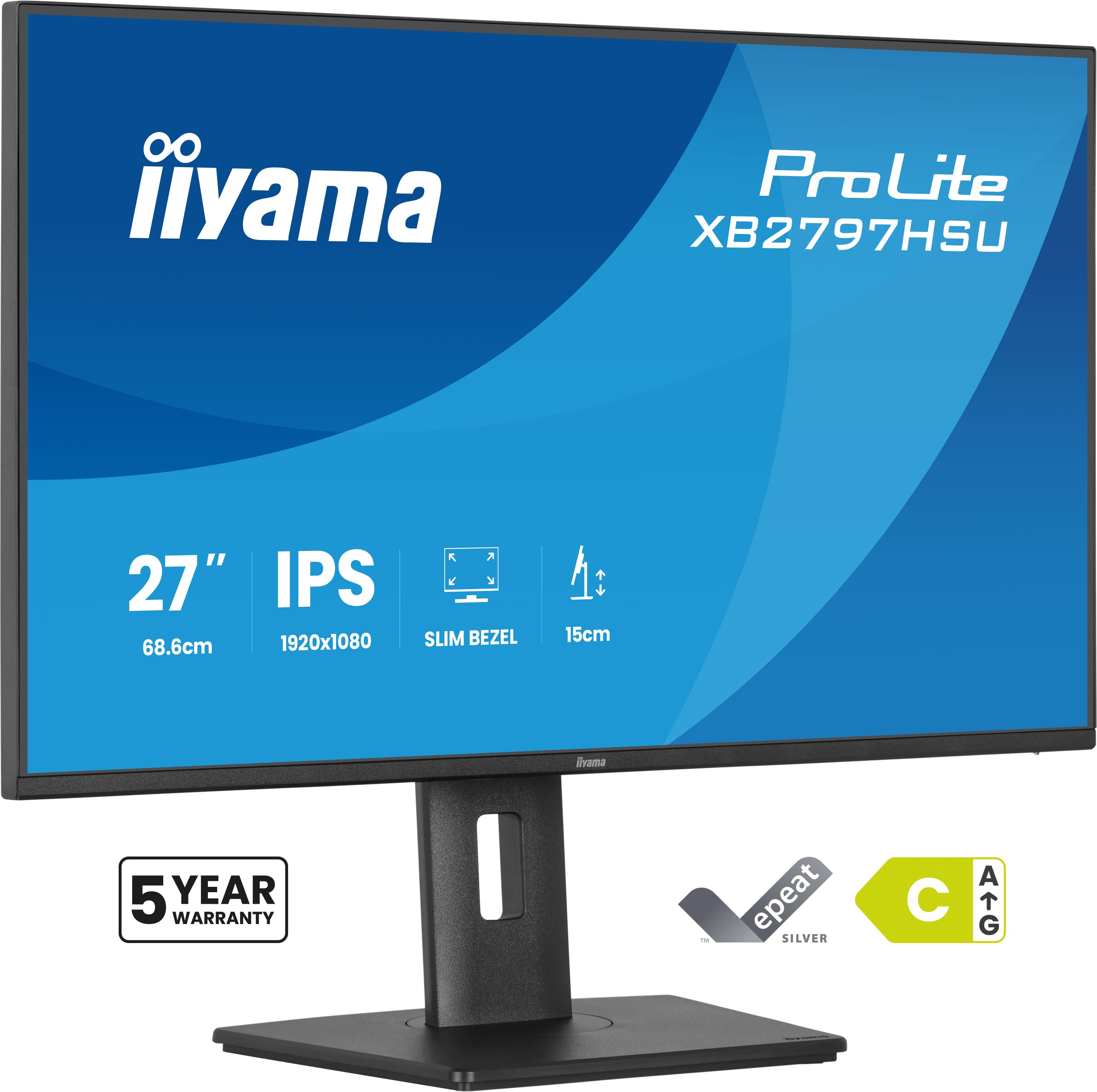 Ecran 27" Iiyama ProLite XB2797HSU-B1 Full HD 120Hz (Noir)