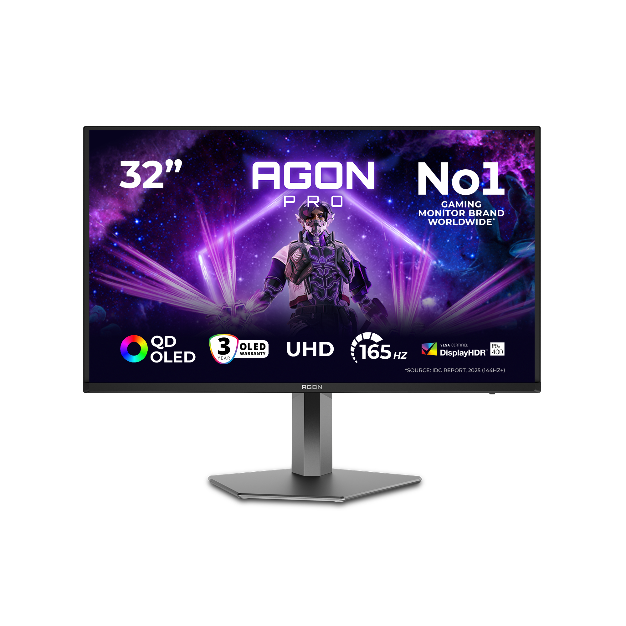 Ecran 32" AOC Agon Pro AG326UD OLED 4K Ultra HD 165Hz (Noir)
