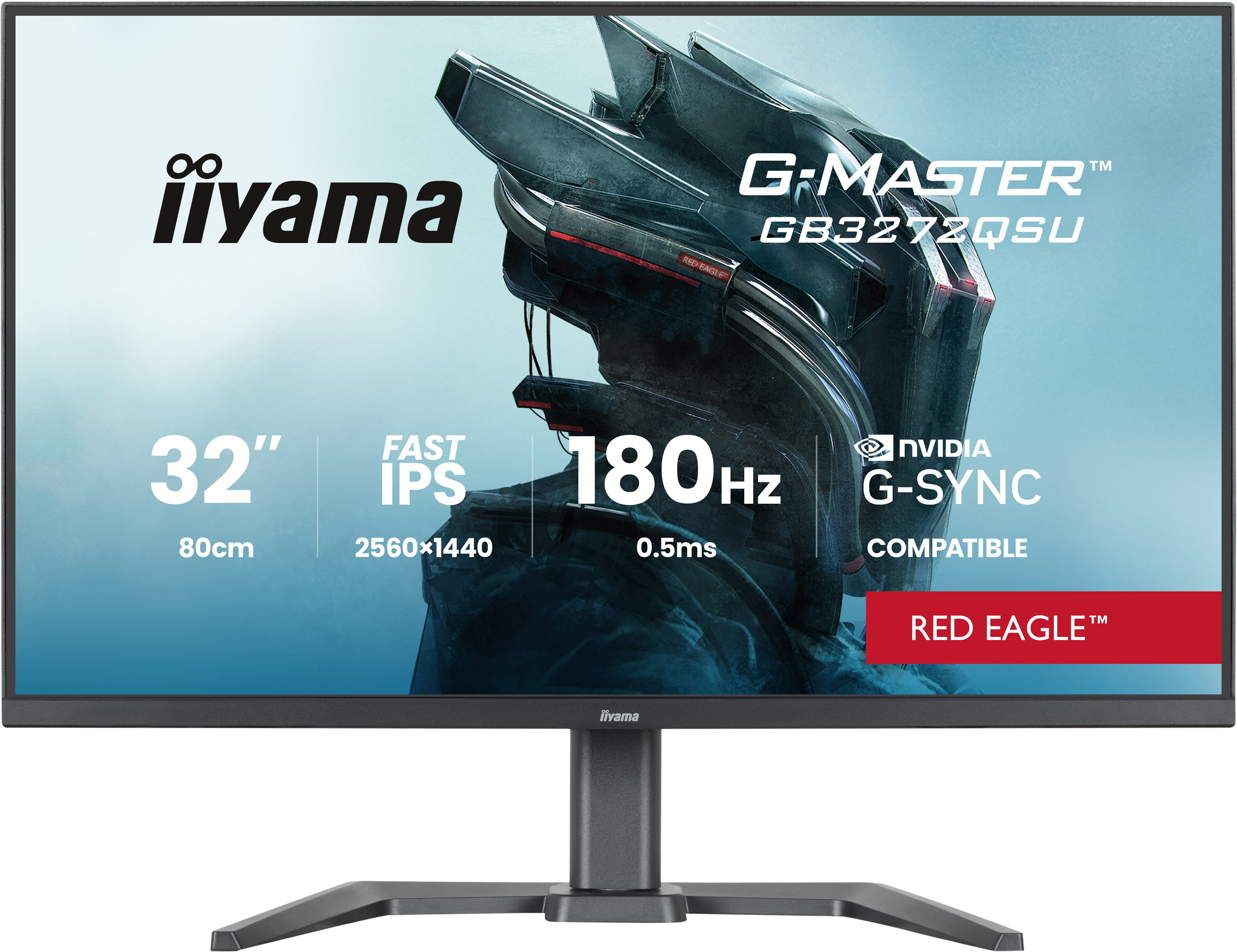 Ecran 32" Iiyama G-Master Red Eagle GB3272QSU-B1 Quad HD 180Hz (Noir)