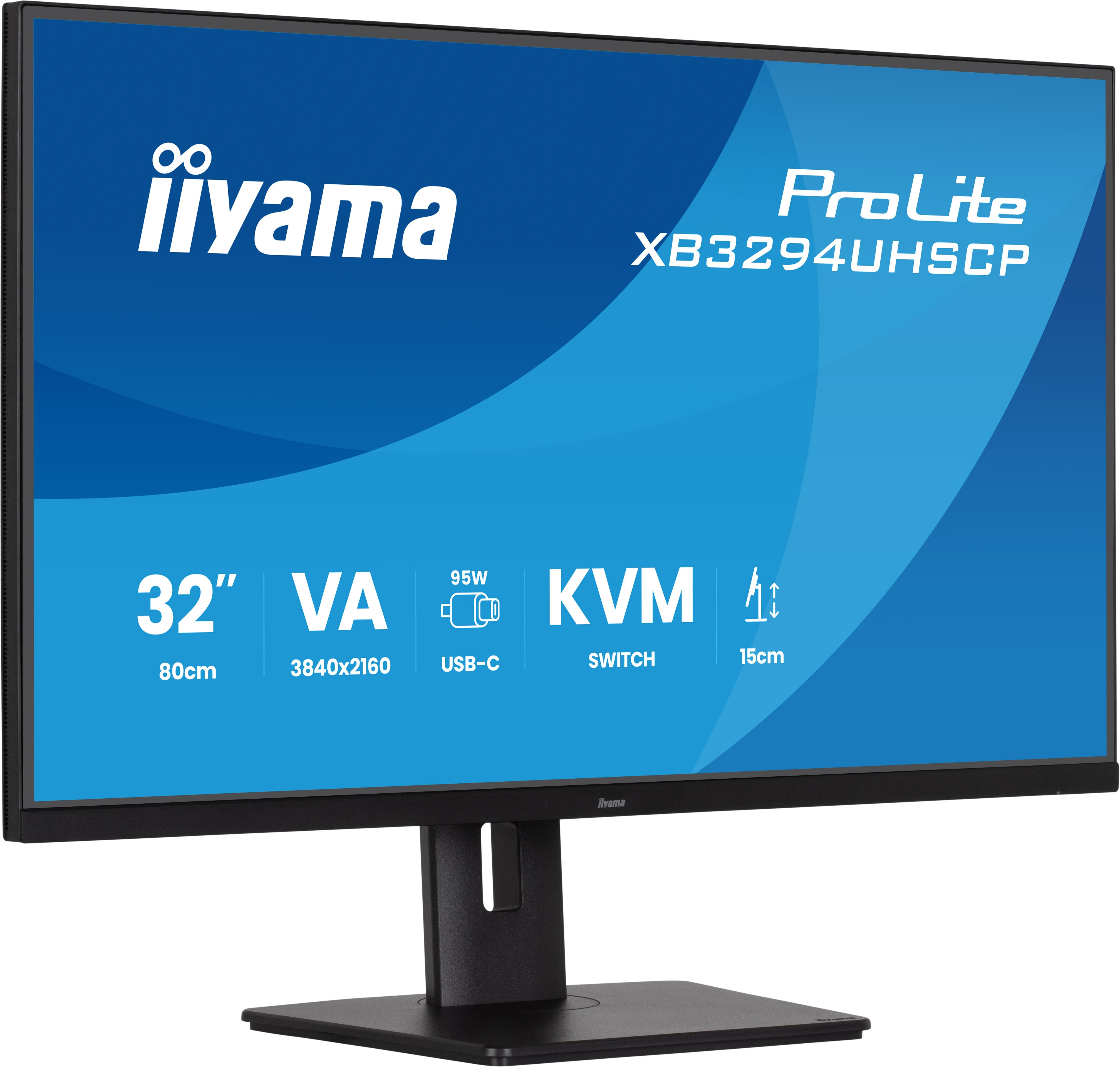 Ecran 32" Iiyama ProLite XB3294UHSCP-B1 4K Ultra HD (Noir)