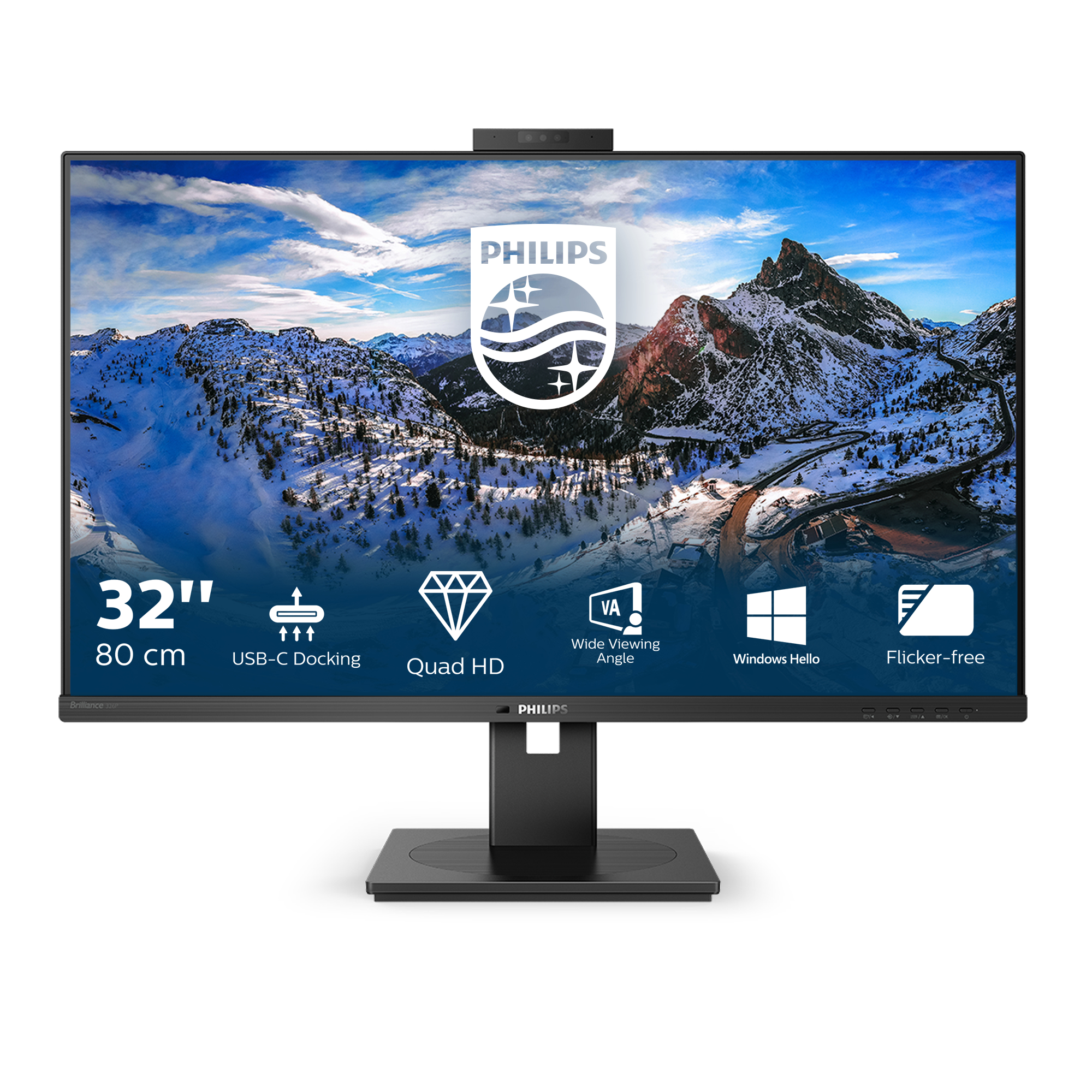Ecran 32" Philips 326P1H/00 Quad HD (Noir)