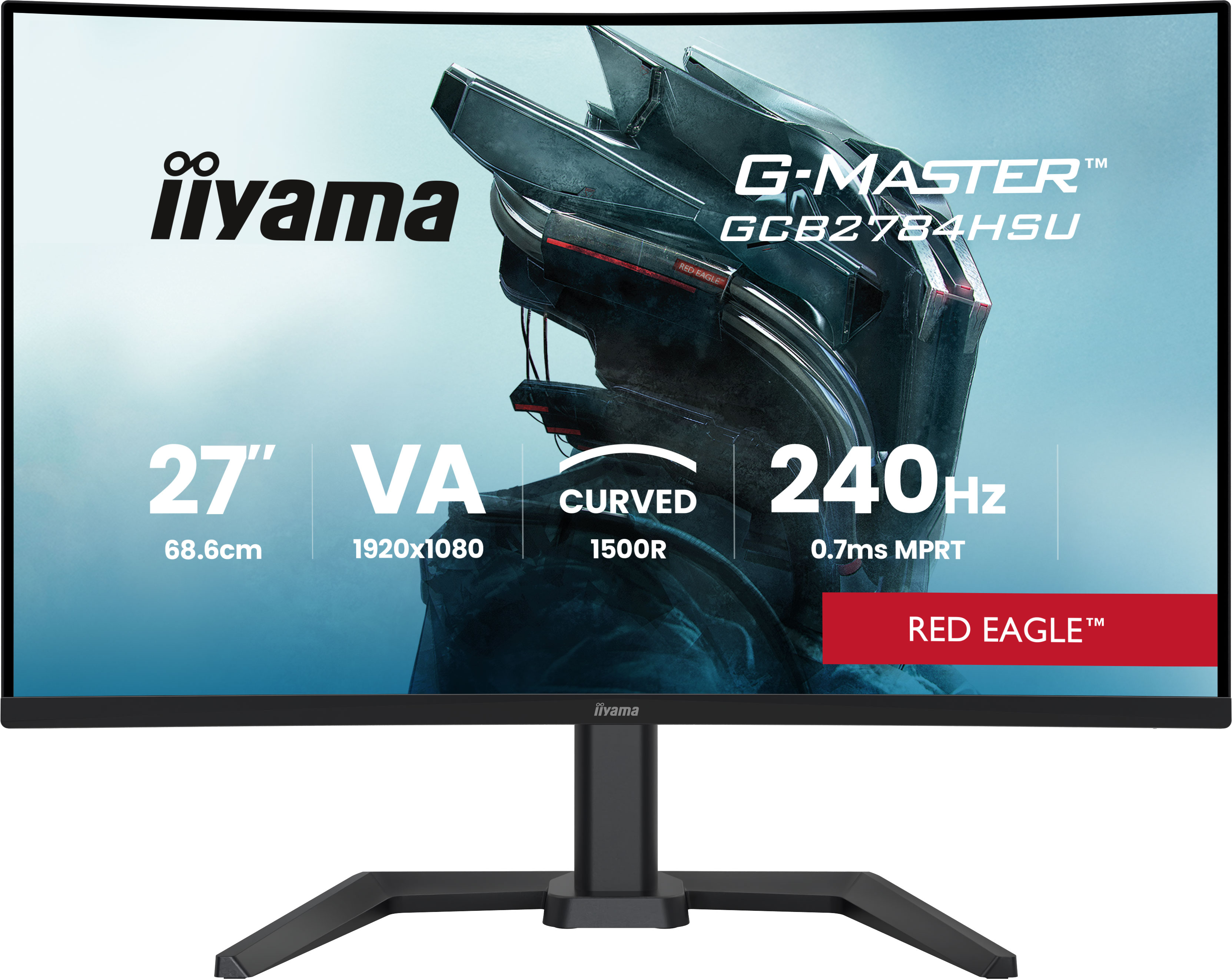 Ecran incurvé 27" Iiyama G-Master Red Eagle GCB2784HSU-B1 Full HD 240Hz (Noir)